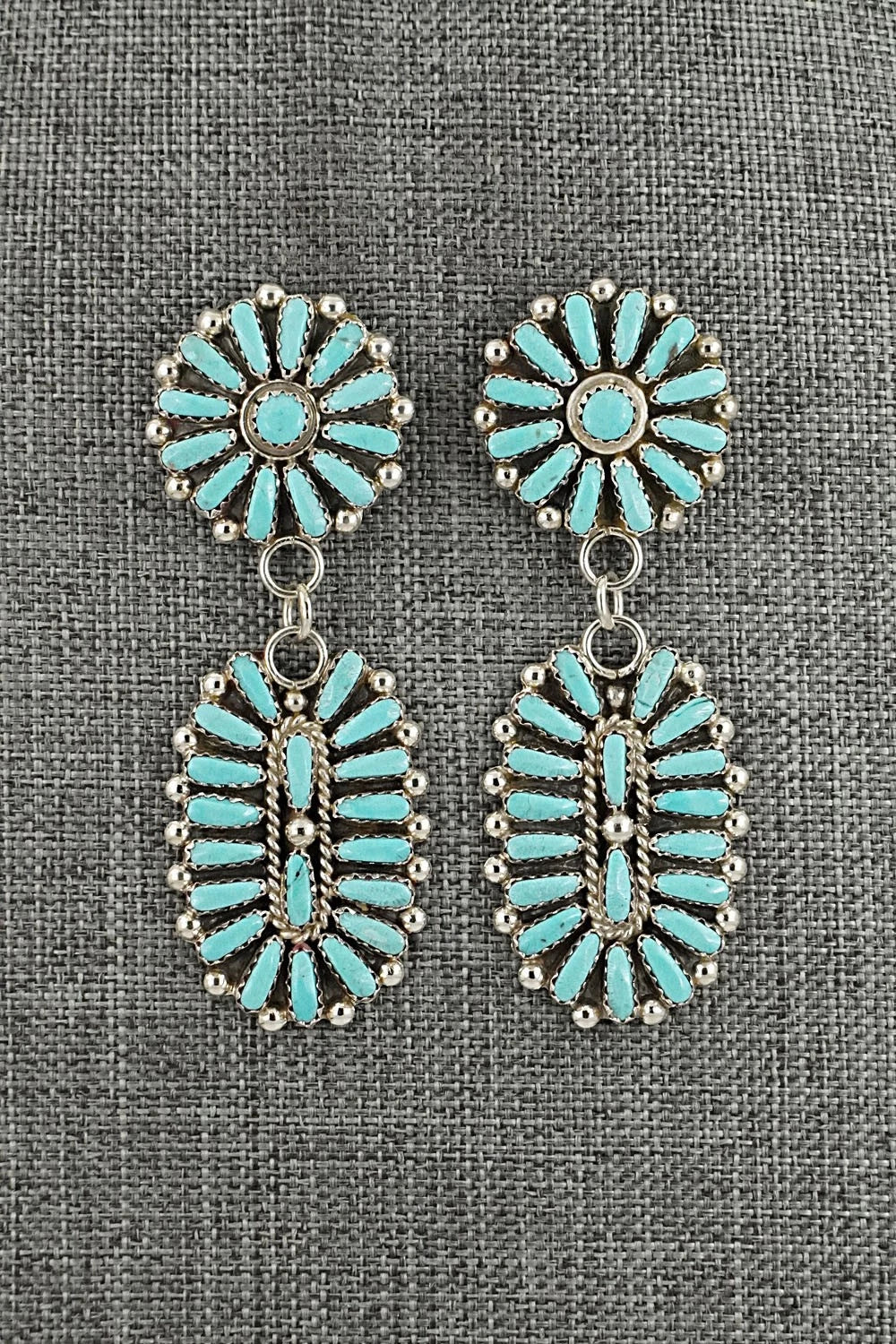 Turquoise & Sterling Silver Earrings - Philena Byjoe
