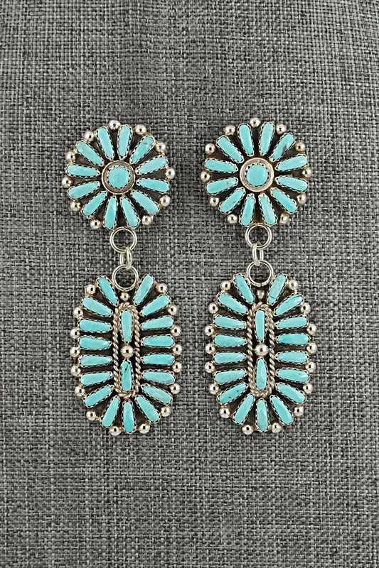 Turquoise & Sterling Silver Earrings - Philena Byjoe