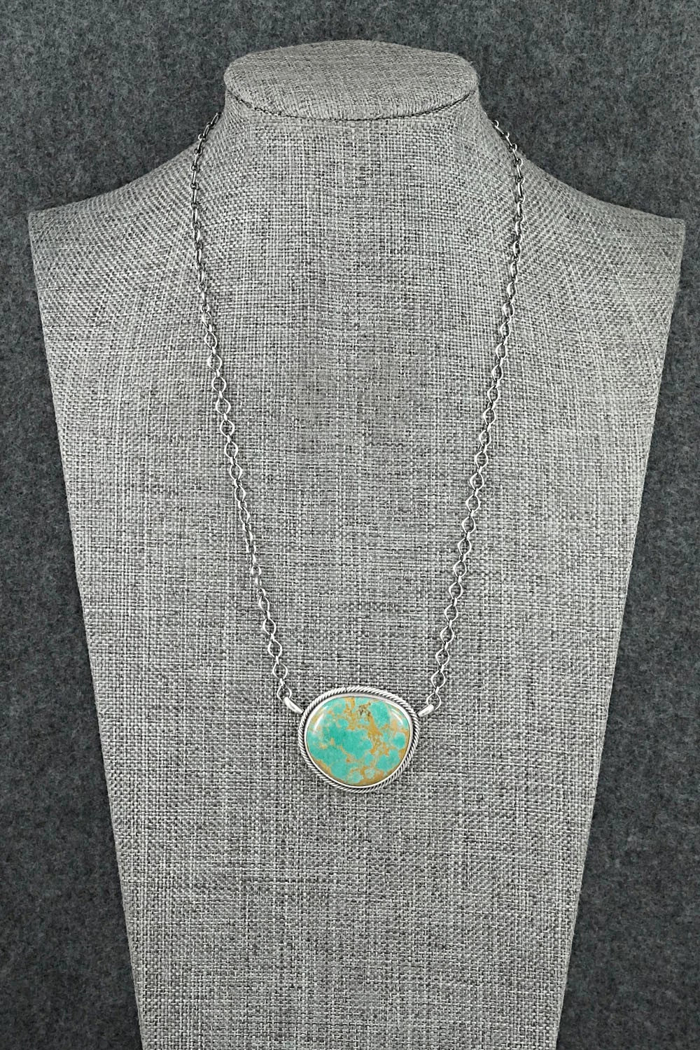 Turquoise & Sterling Silver Necklace - Darrin Livingston