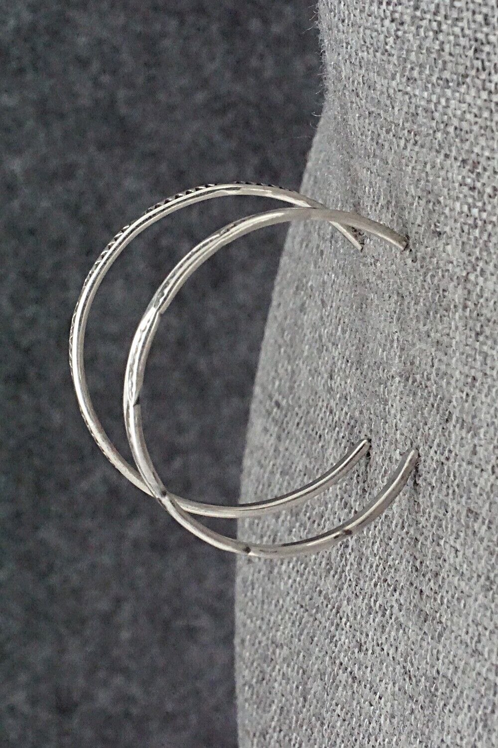Sterling Silver Hoop Earrings - Elaine Tahe