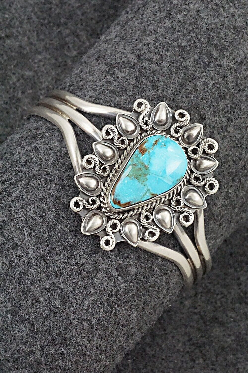 Turquoise & Sterling Silver Bracelet - Derrick Gordon