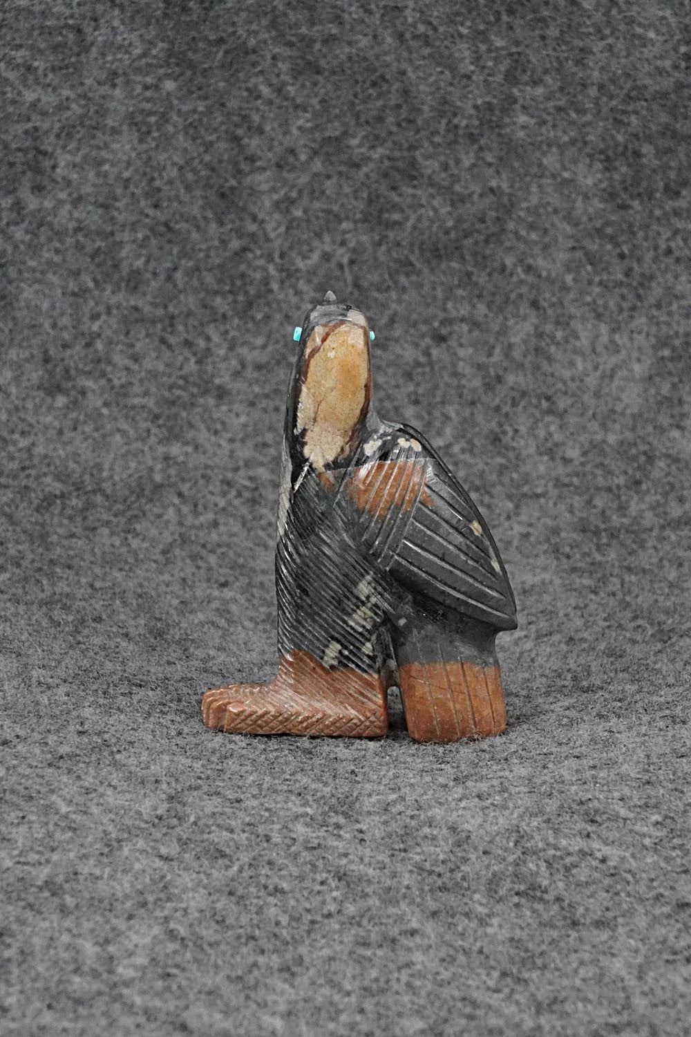 Eagle Zuni Fetish Carving - Stephan Lonjose
