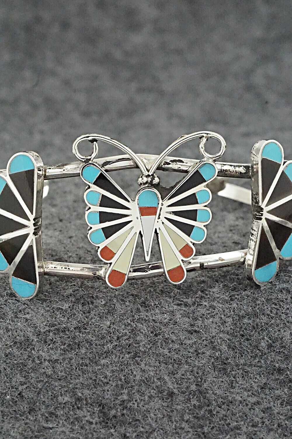 Multi-Stone & Sterling Silver Bracelet - Adrian Wallace