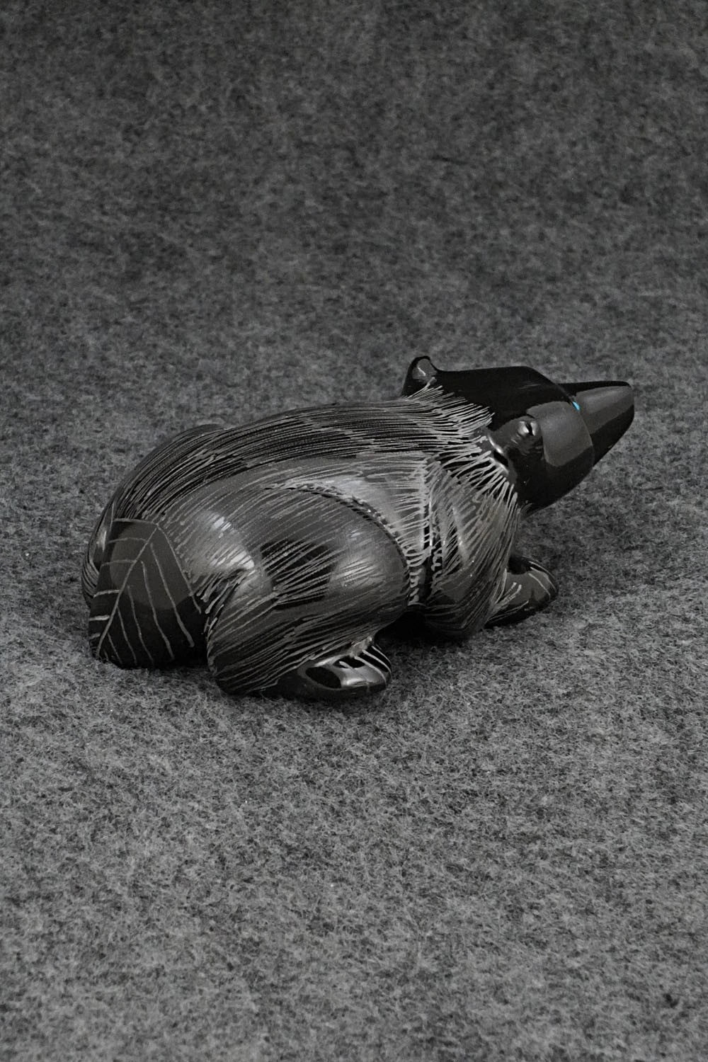 Badger Zuni Fetish Carving - Nelson Yatsattie