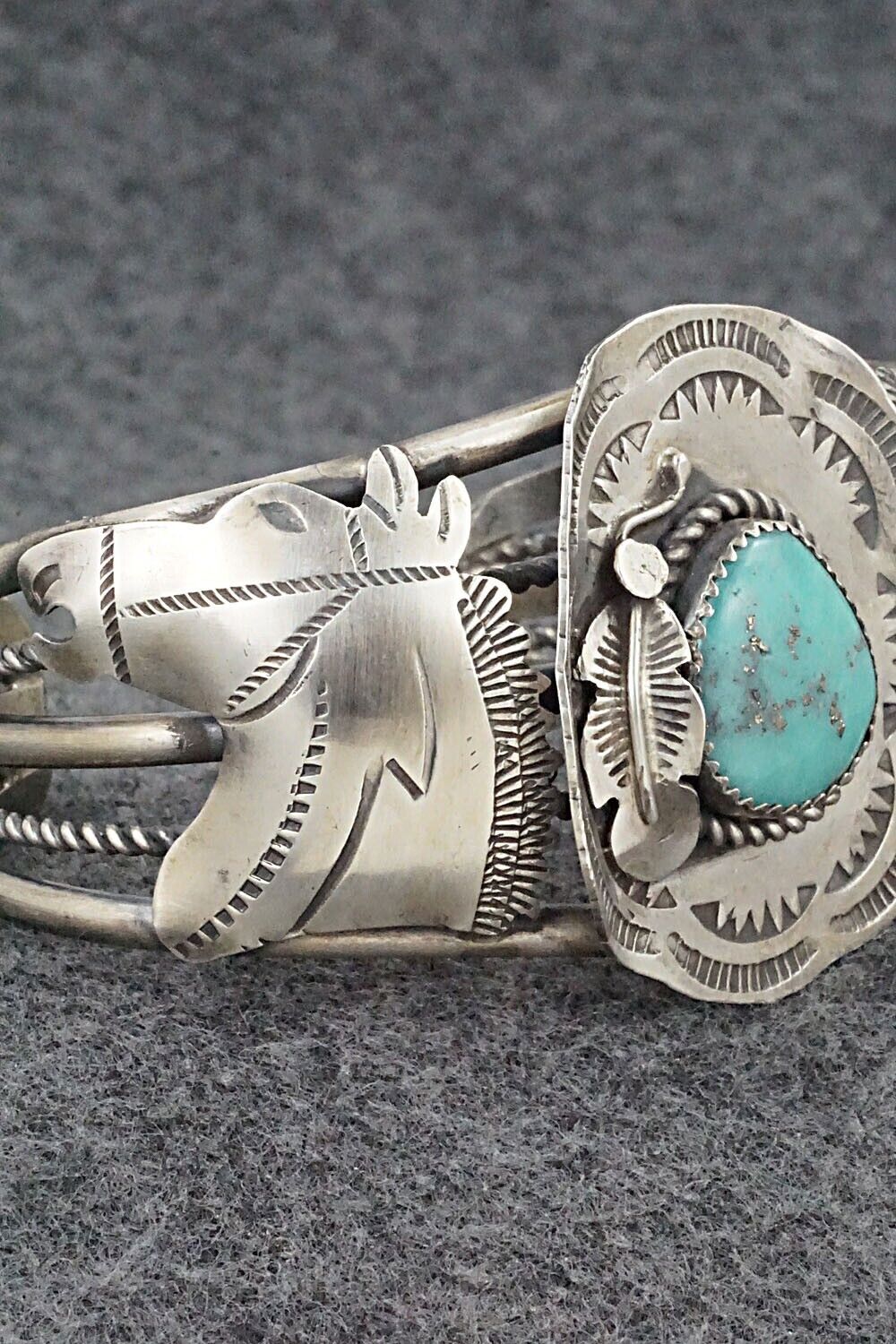 Turquoise & Sterling Silver Bracelet - Tim Yazzie