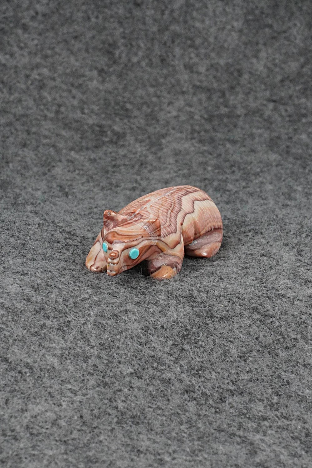 Badger Zuni Fetish Carving - Ronnie Lunasee