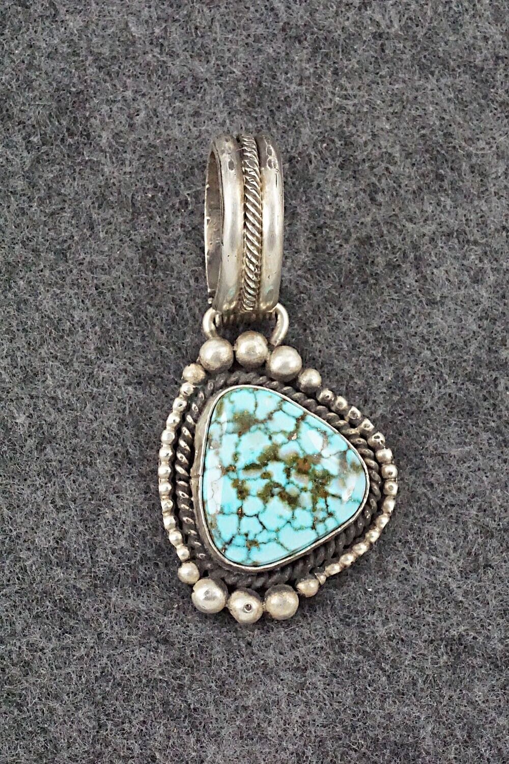 Turquoise & Sterling Silver Pendant - Rosita Calladitto