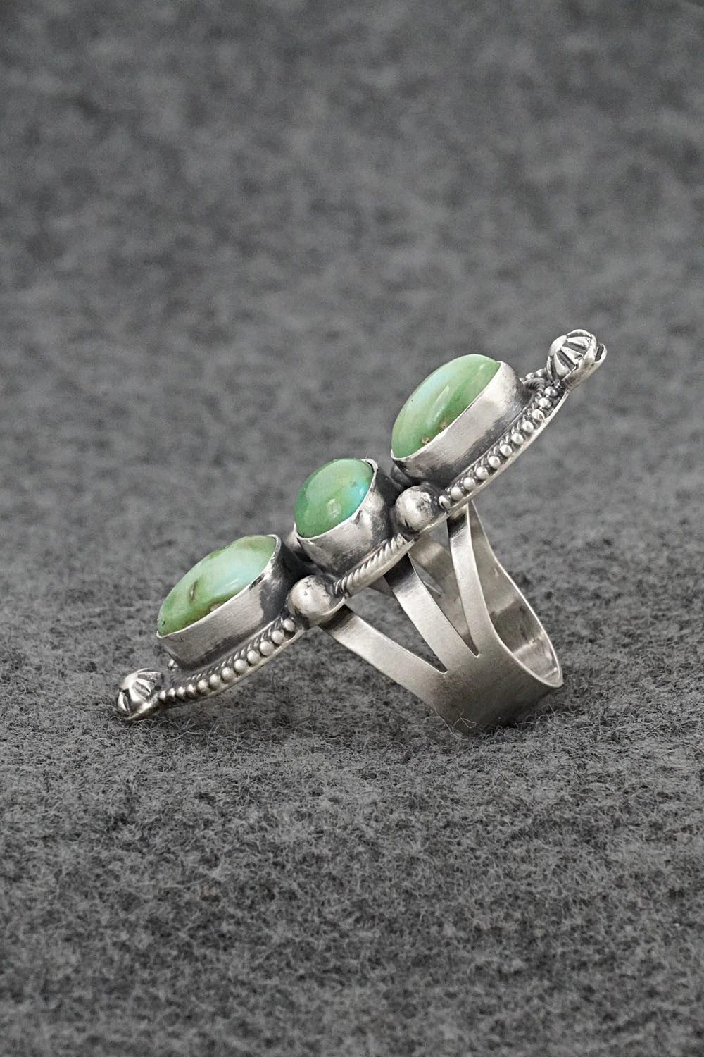 Turquoise & Sterling Silver Ring - Bobby Johnson - Size 7
