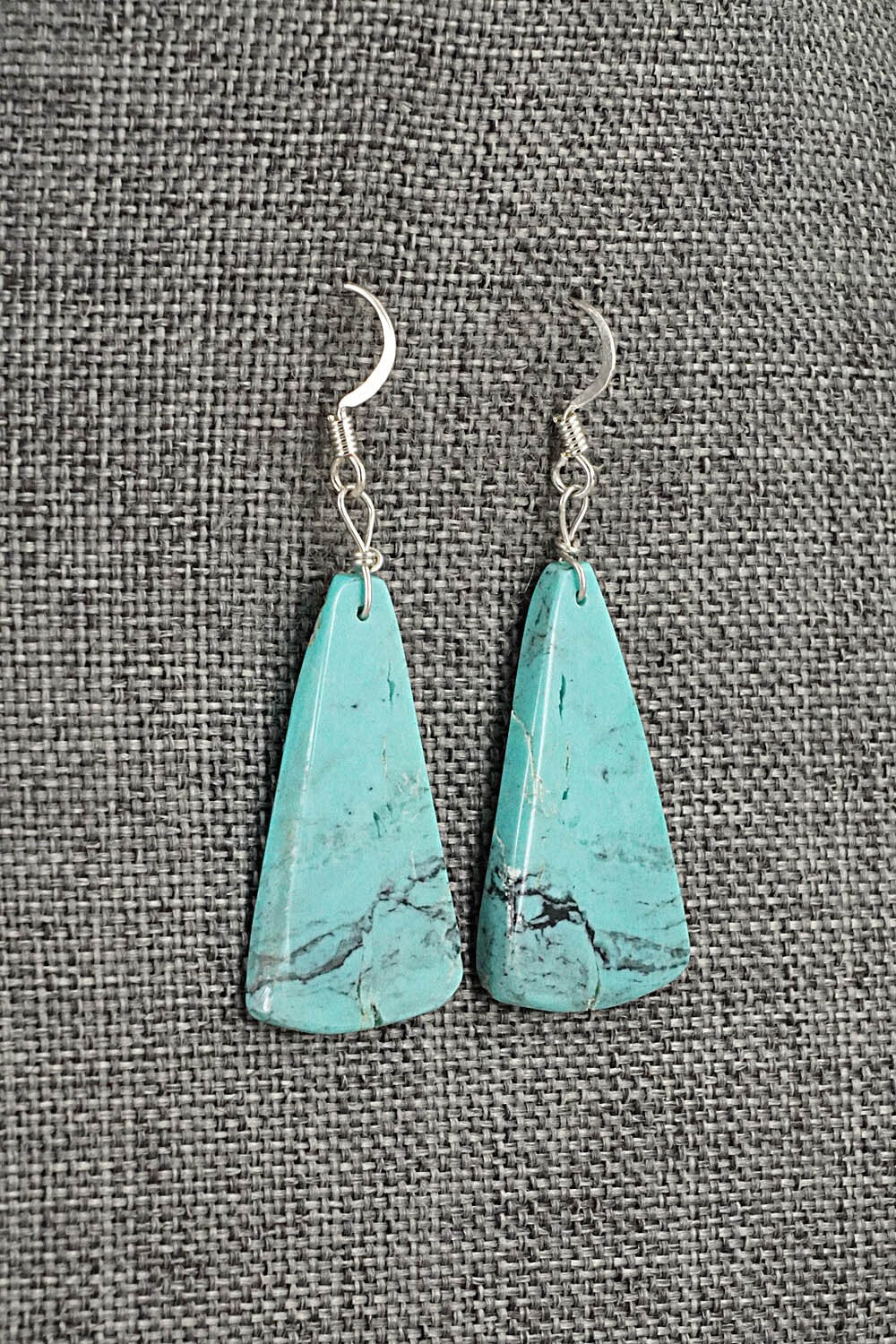 Turquoise & Sterling Silver Earrings - Joe Garcia