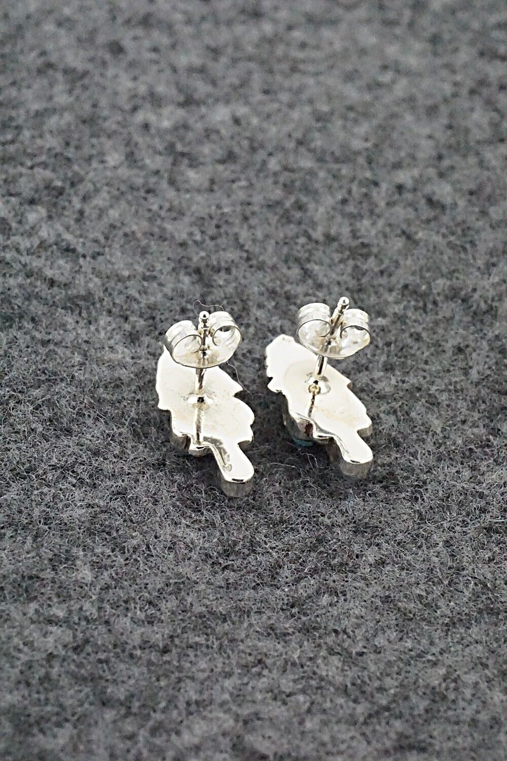 Turquoise & Sterling Silver Earrings - Vincent Hooee