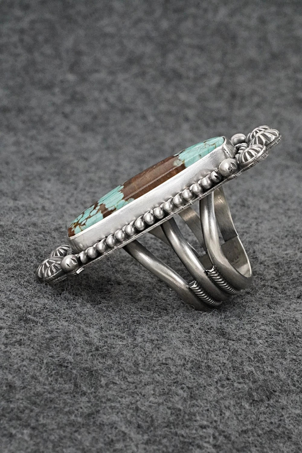 Turquoise & Sterling Silver Ring - Michael Calladitto - Size 9