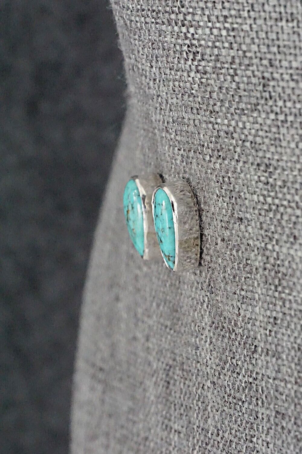 Turquoise & Sterling Silver Earrings - Marco Begaye