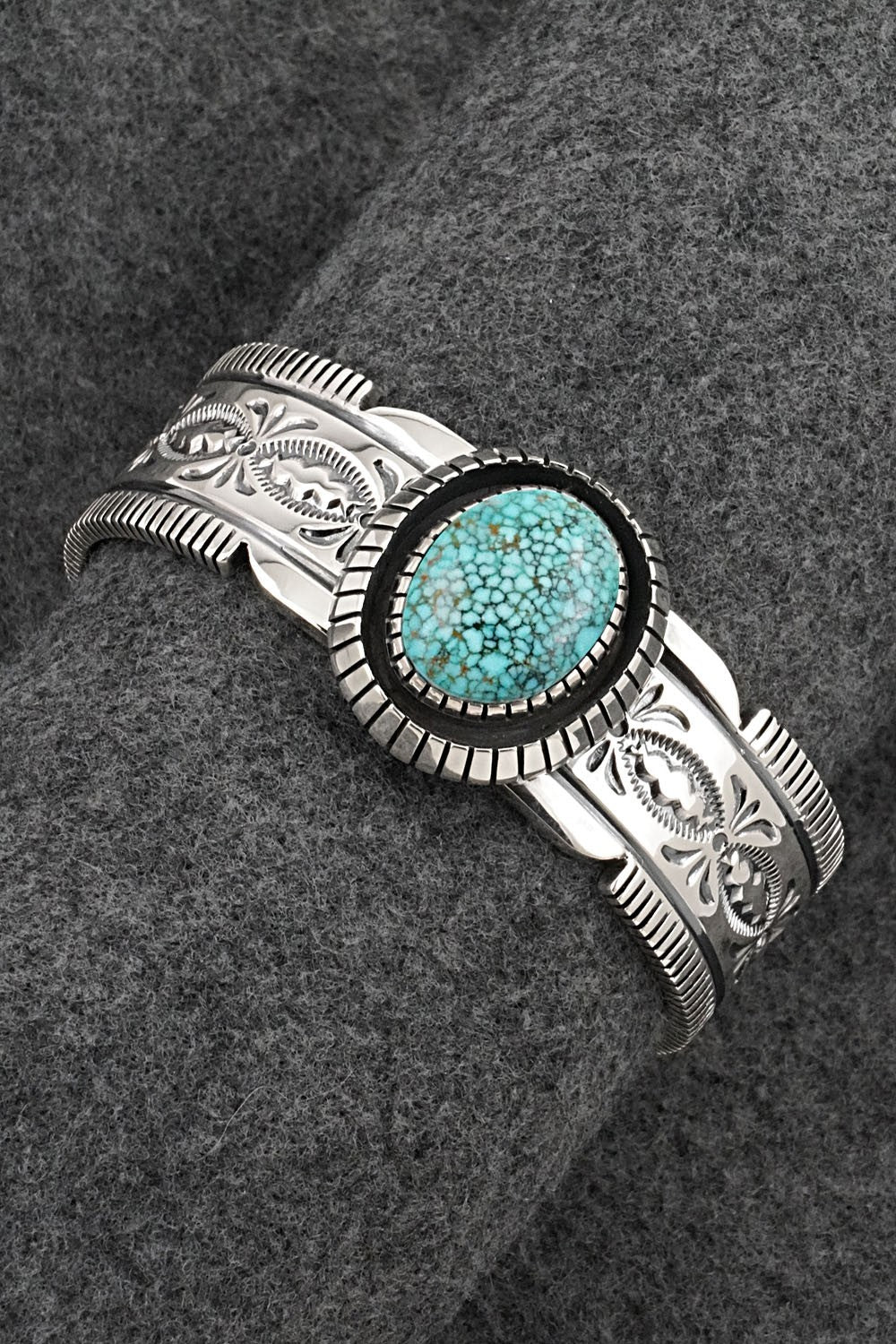 Turquoise & Sterling Silver Bracelet - Mark Yazzie