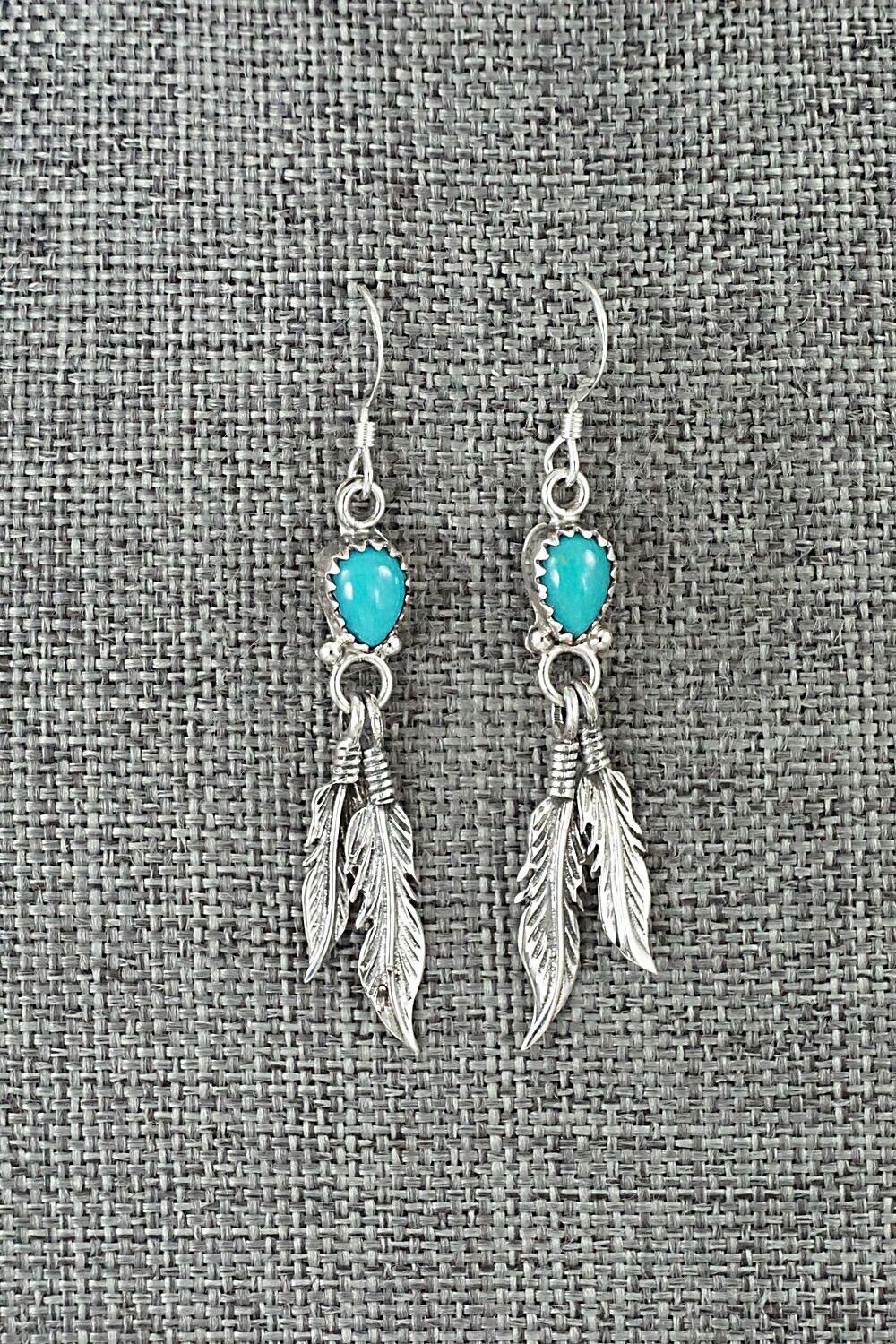 Turquoise & Sterling Silver Earrings - Emery Spencer