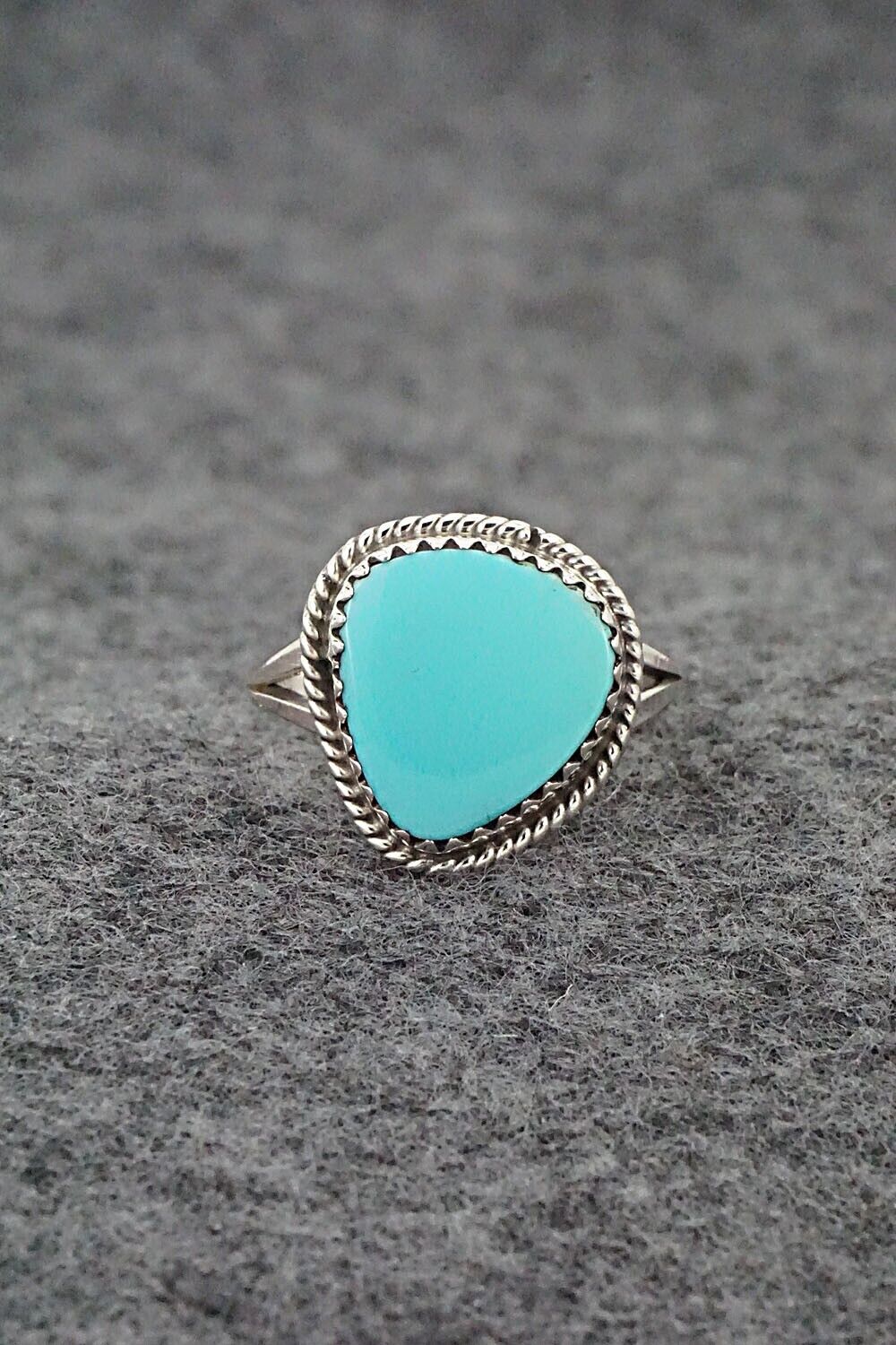 Turquoise & Sterling Silver Ring - Robert Martinez - Size 7