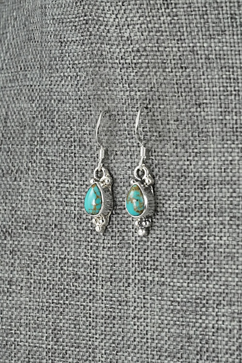 Turquoise and Sterling Silver Earrings - Sharon McCarthy