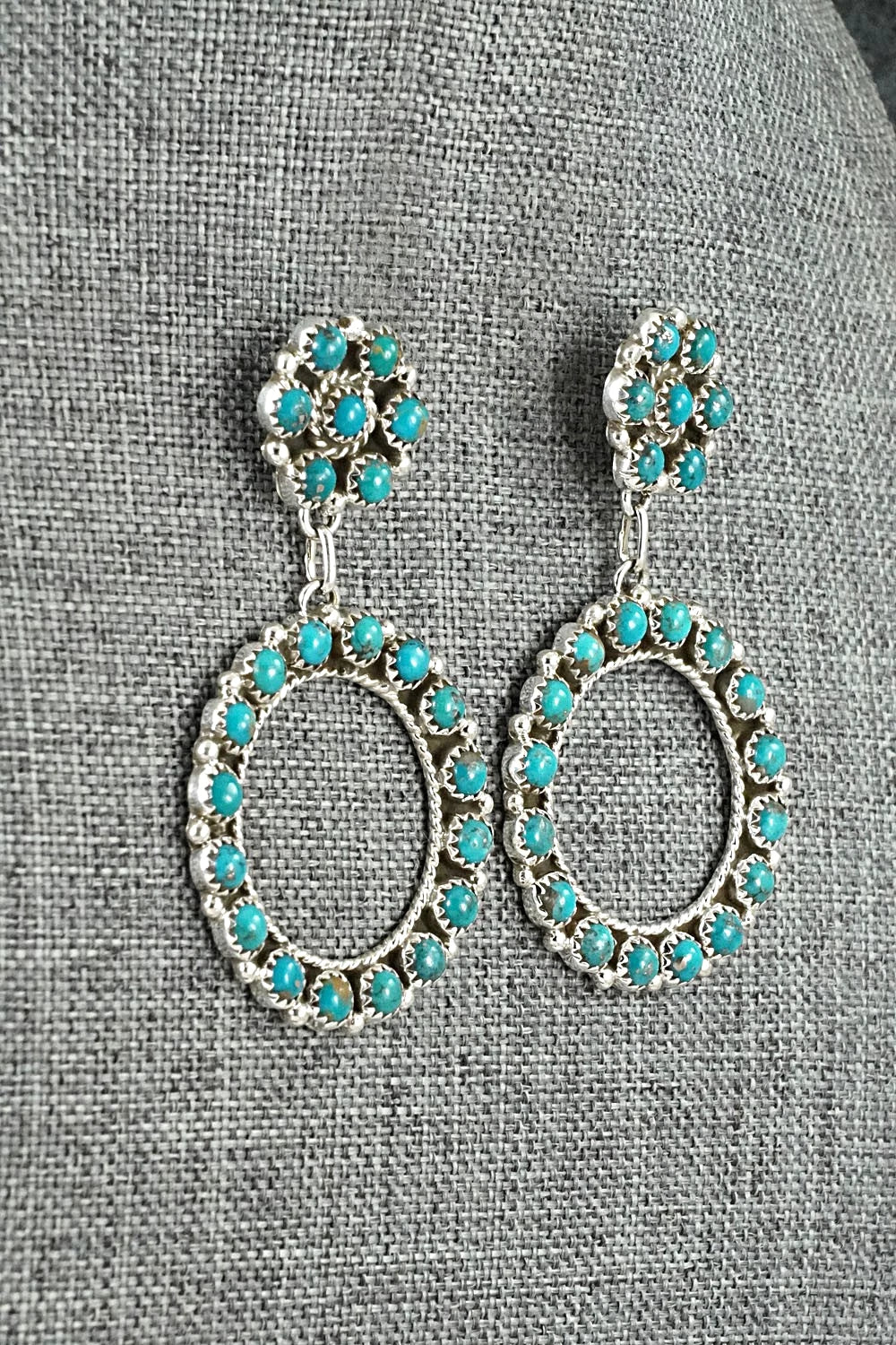 Turquoise & Sterling Silver Earrings - Aaron Davis