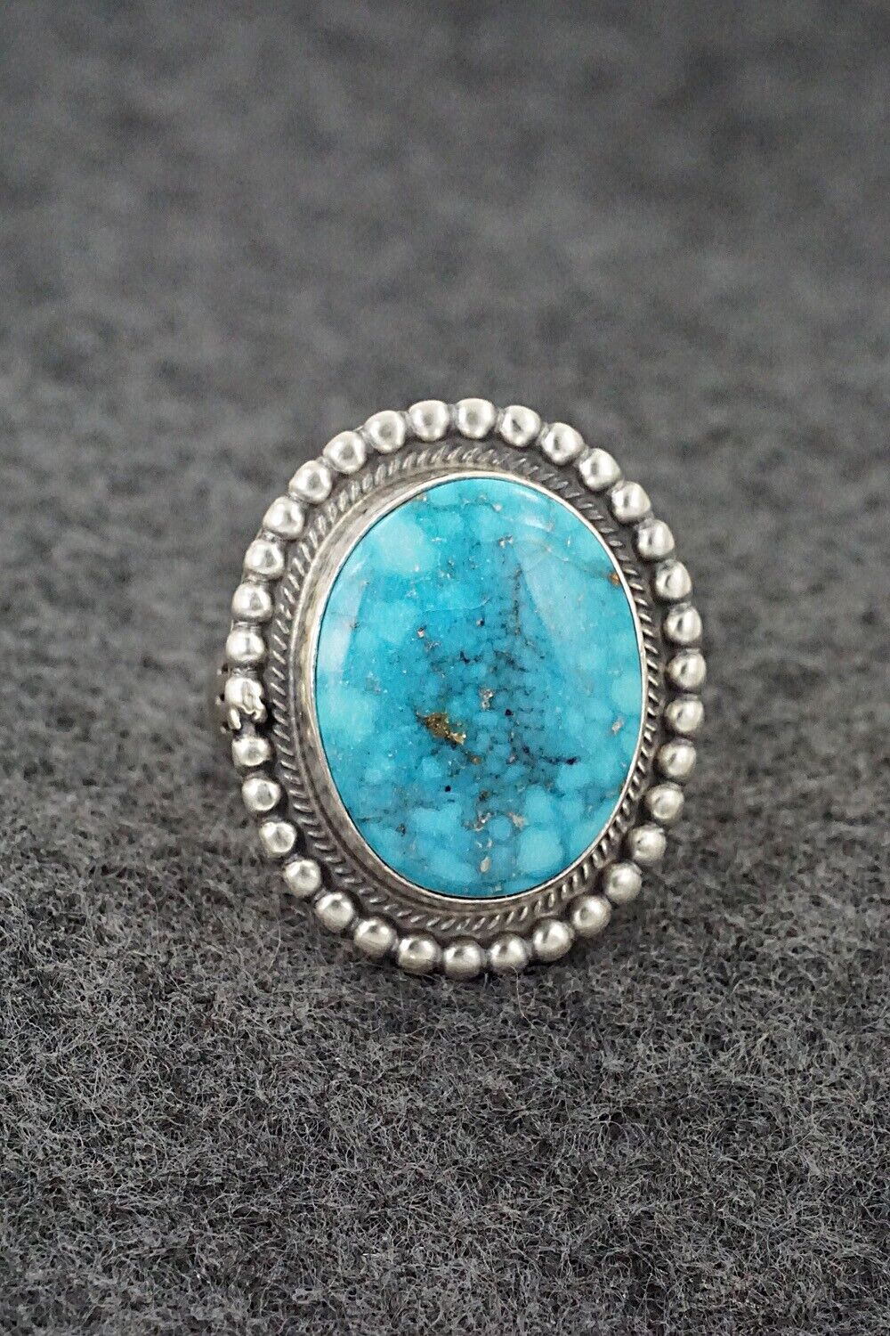 Turquoise & Sterling Silver Ring - Marita Benally - Size 8