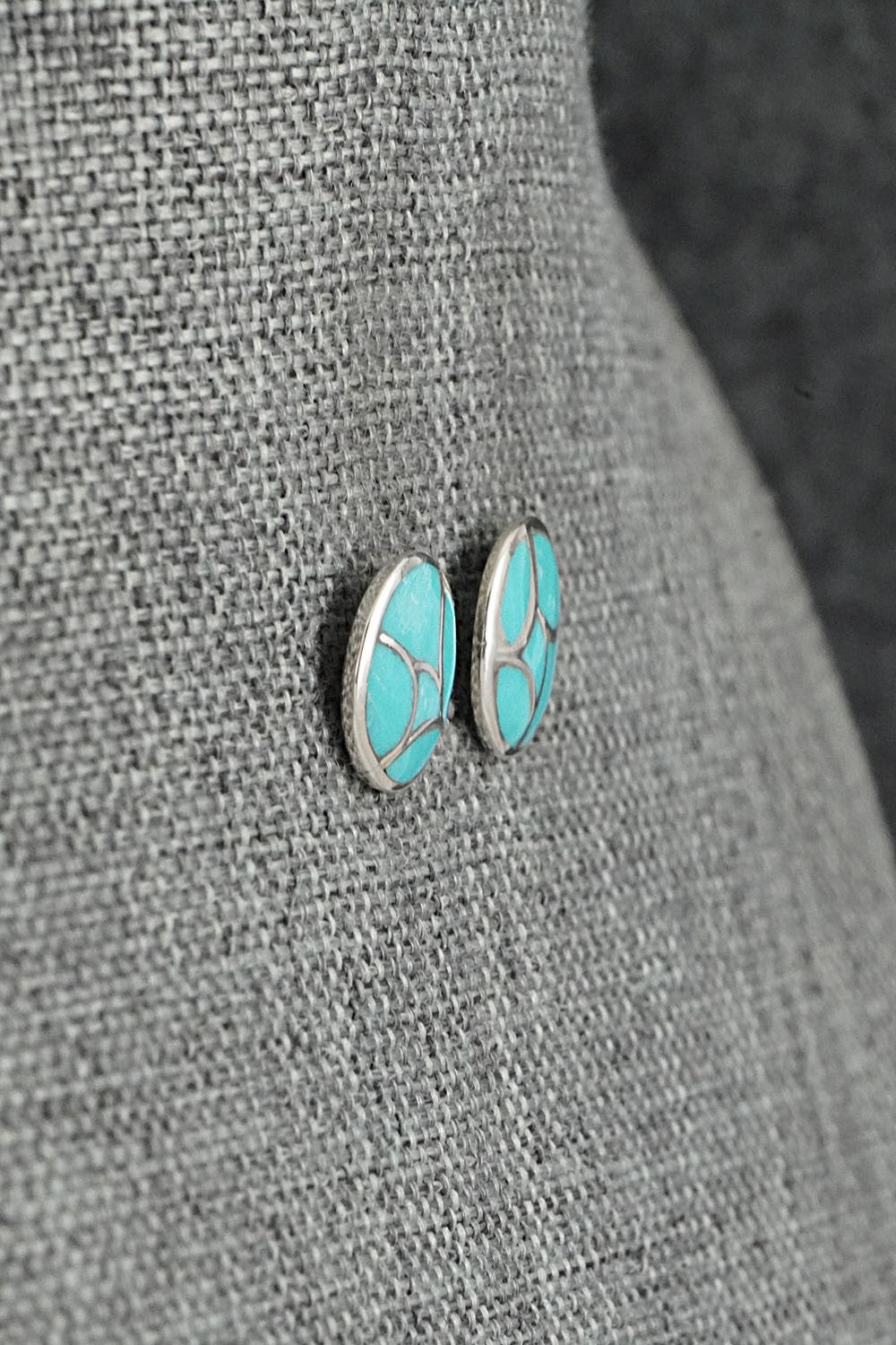 Turquoise & Sterling Silver Earrings - Orena Leekya