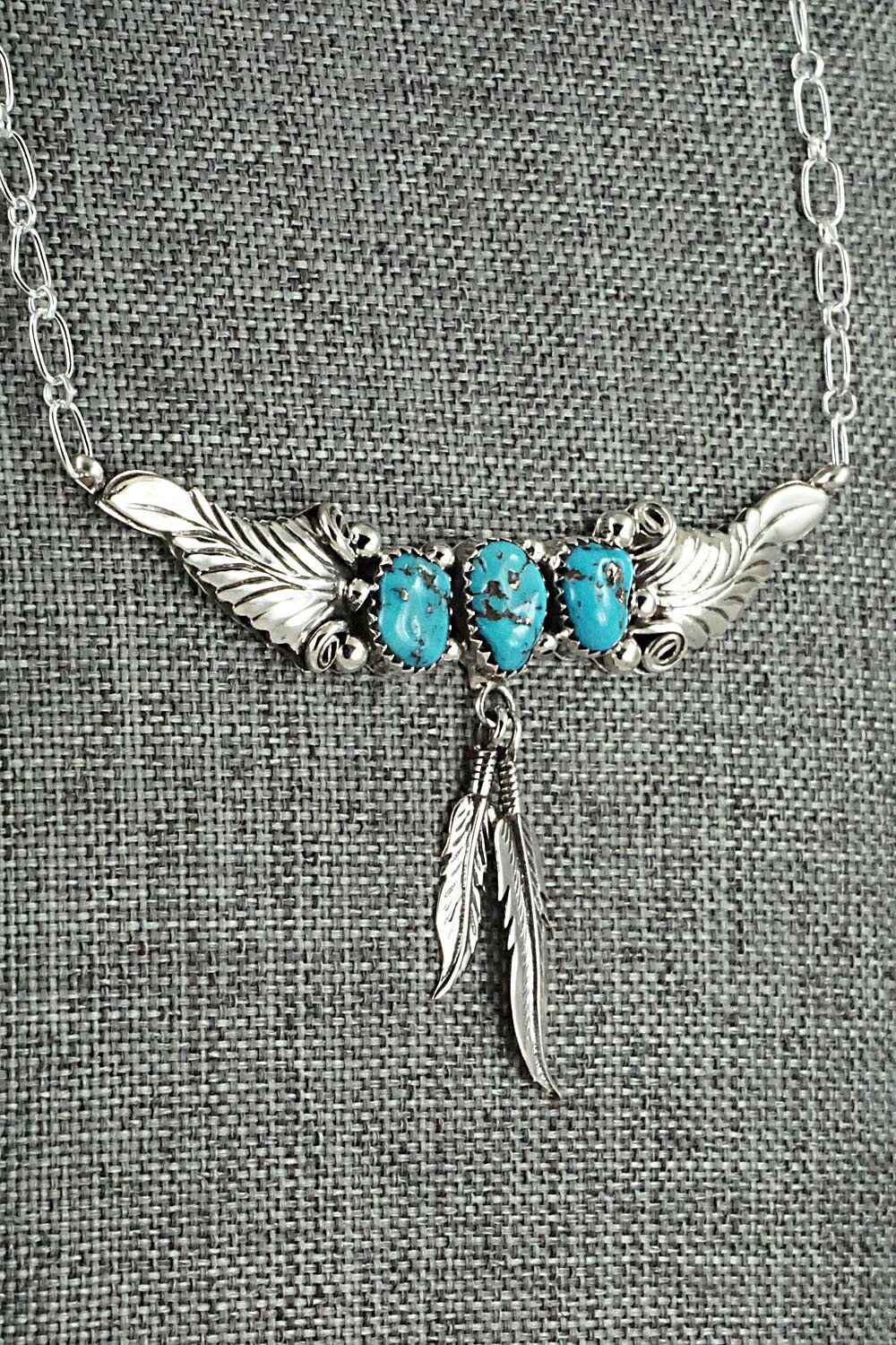 Turquoise & Sterling Silver Necklace - Sadie Jim