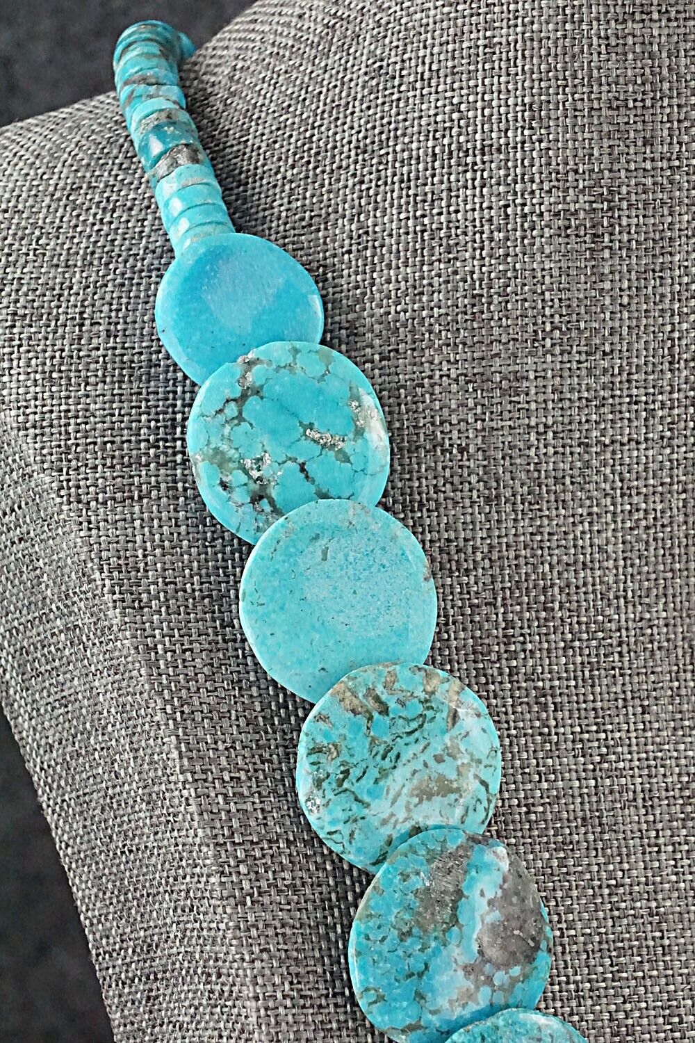 Turquoise & Sterling Silver Necklace - Joann Garcia