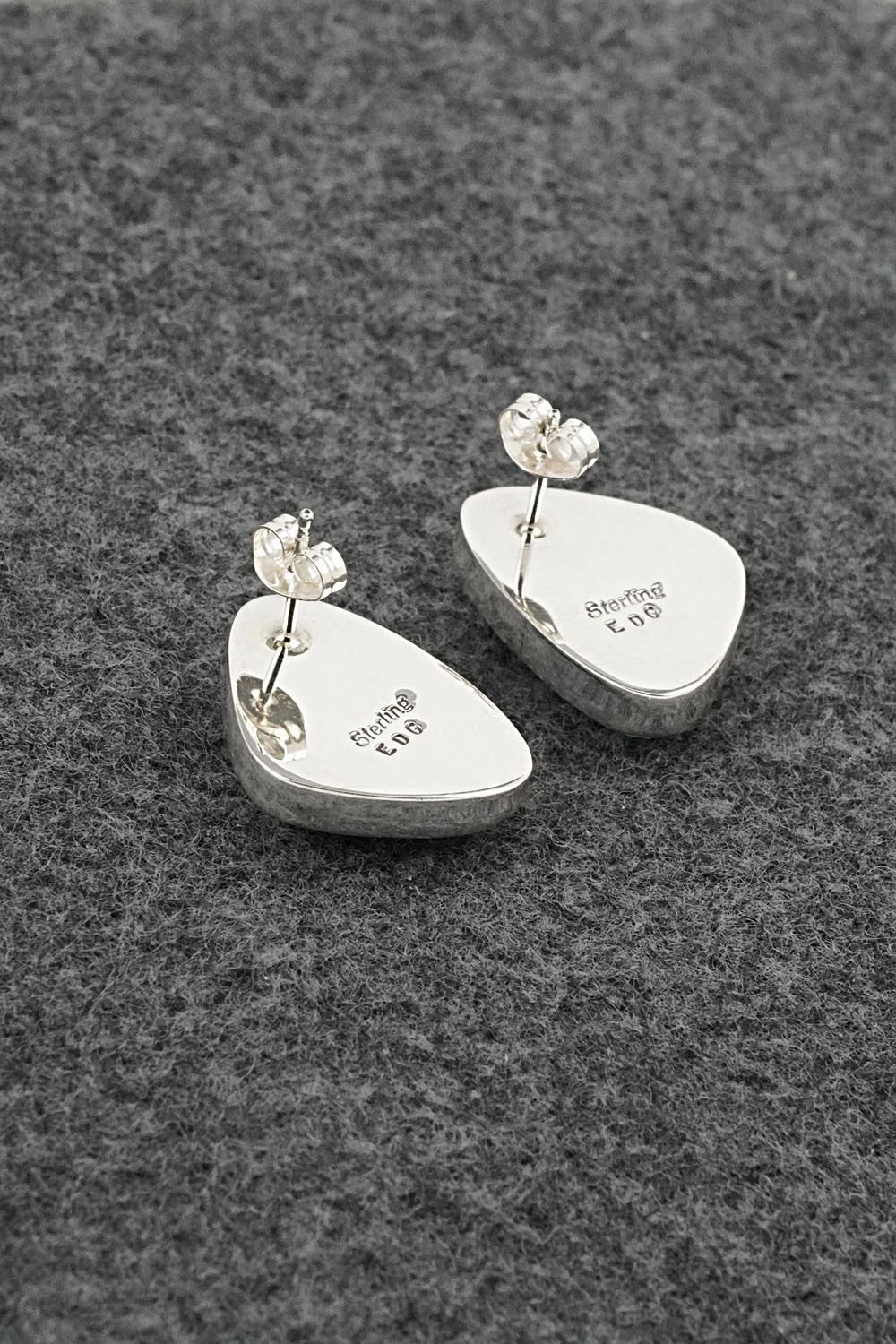 Turquoise & Sterling Silver Earrings - Eugene Gruber
