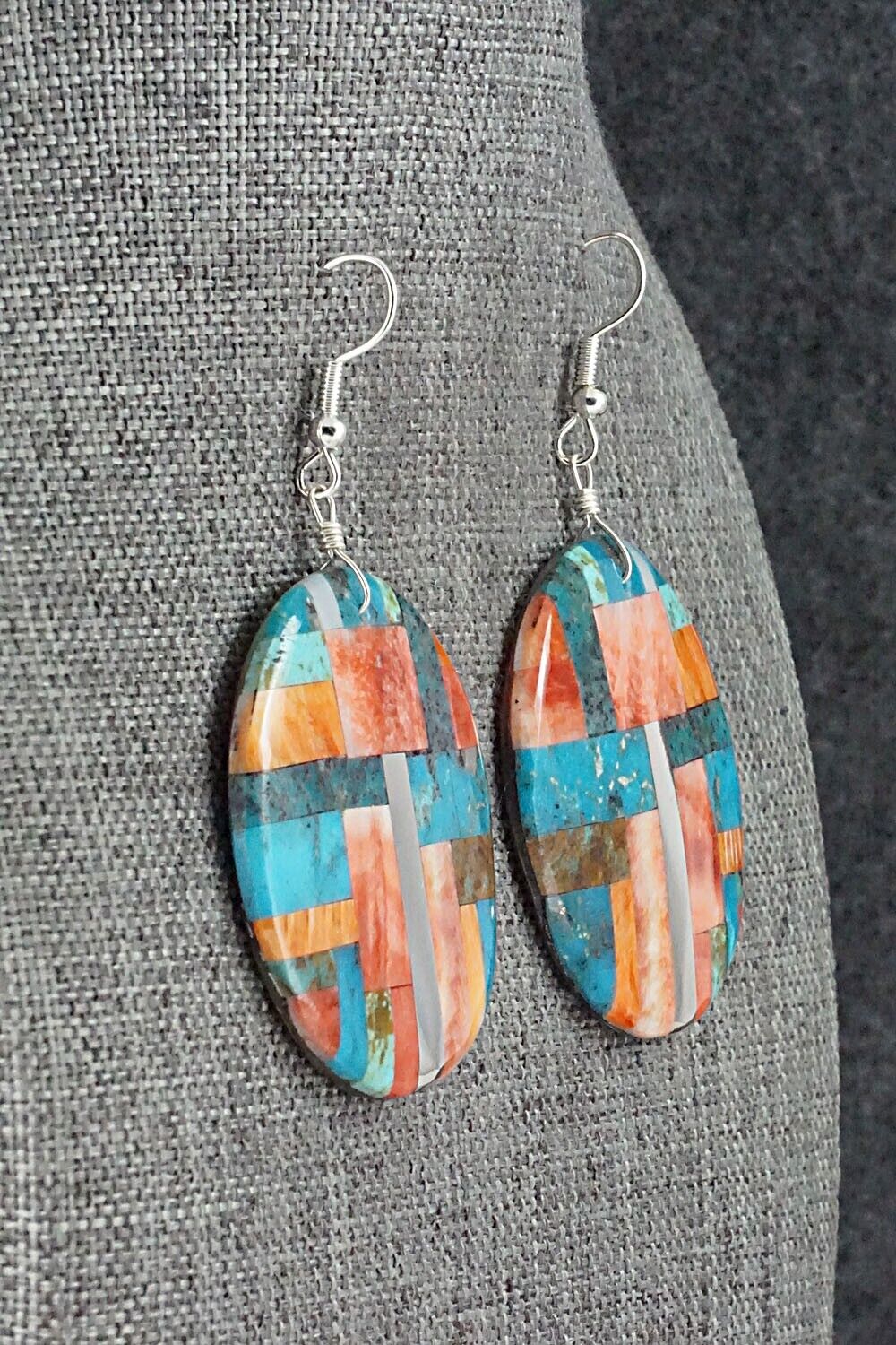 Multi-Stone & Sterling Silver Earrings - Daniel Coriz