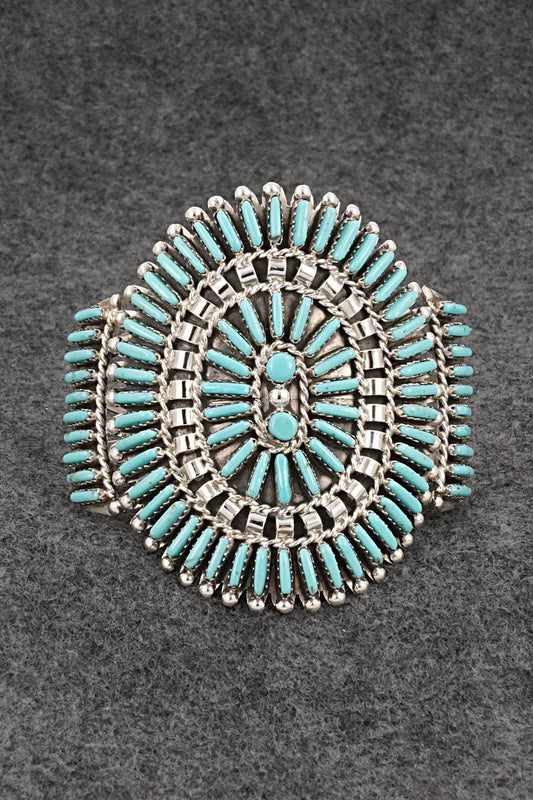 Turquoise & Sterling Silver Bracelet - Charlie John
