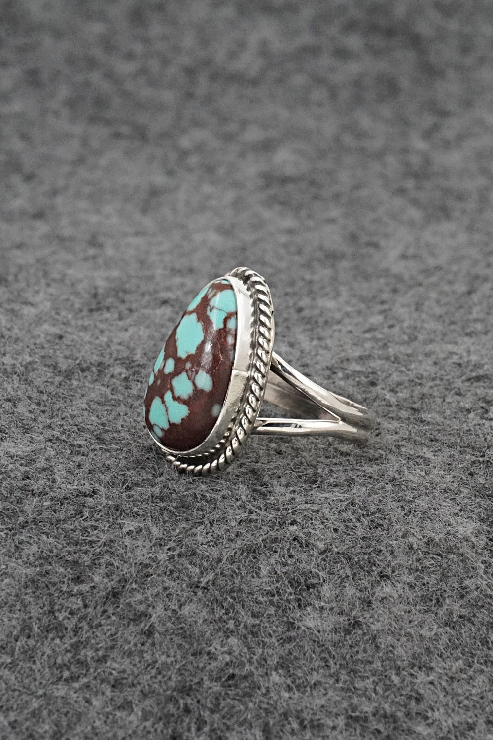 Turquoise & Sterling Silver Ring - Eugene Gruber - Size 5