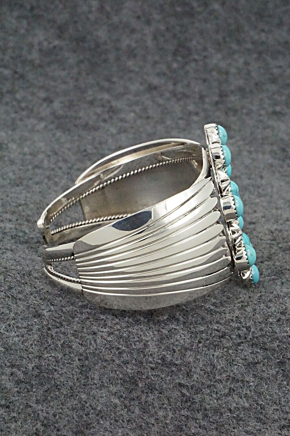 Turquoise & Sterling Silver Bracelet - Jeremy Delgarito