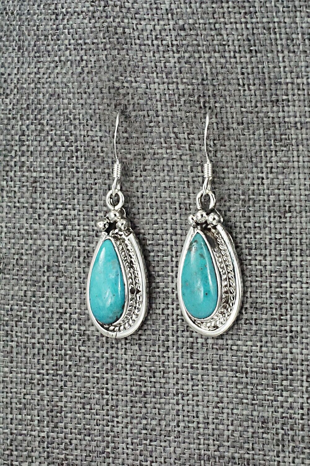 Turquoise & Sterling Silver Earrings - Verley Betone