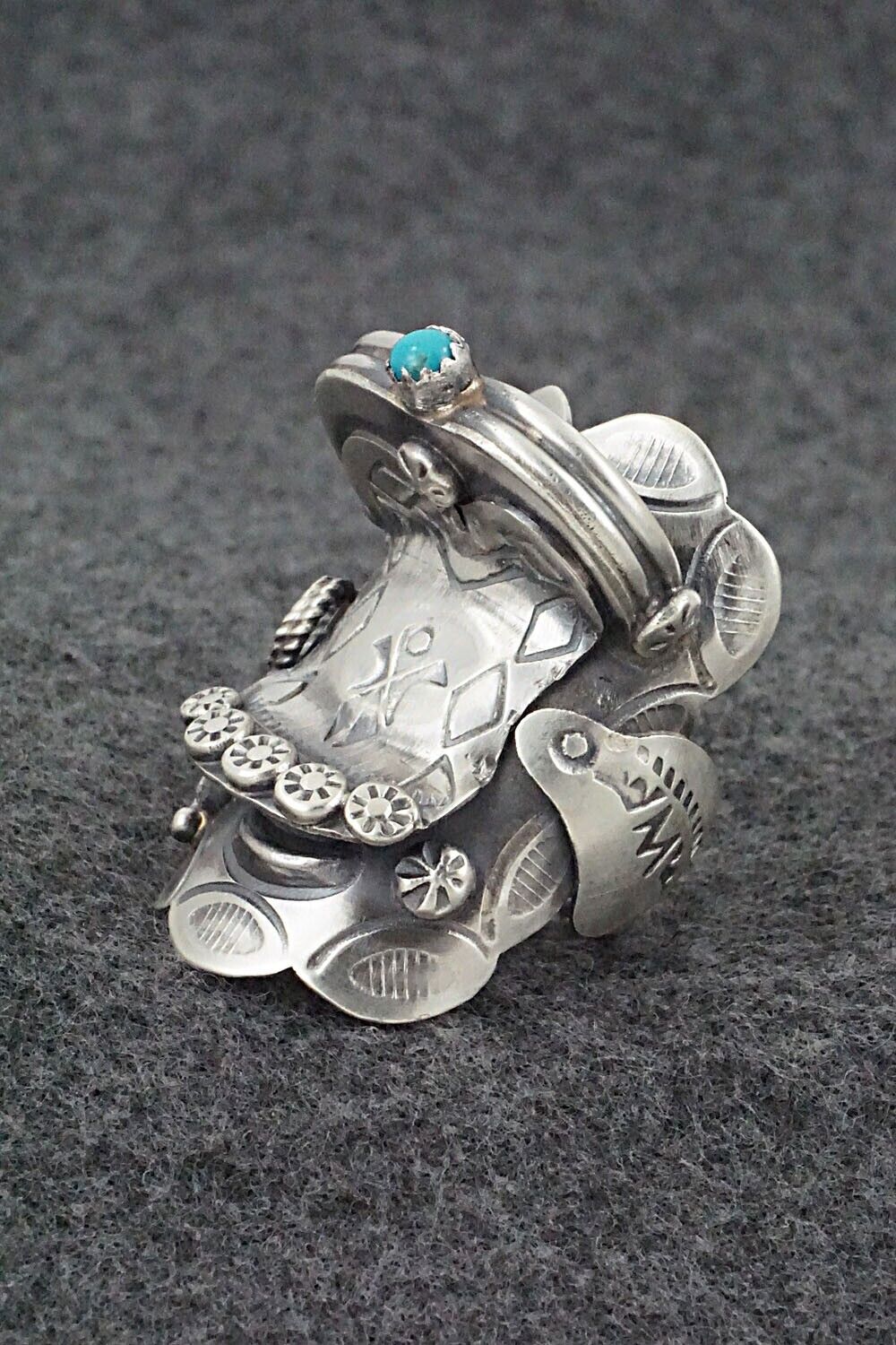 Turquoise & Sterling Silver Ring - Tim Yazzie - Size 10