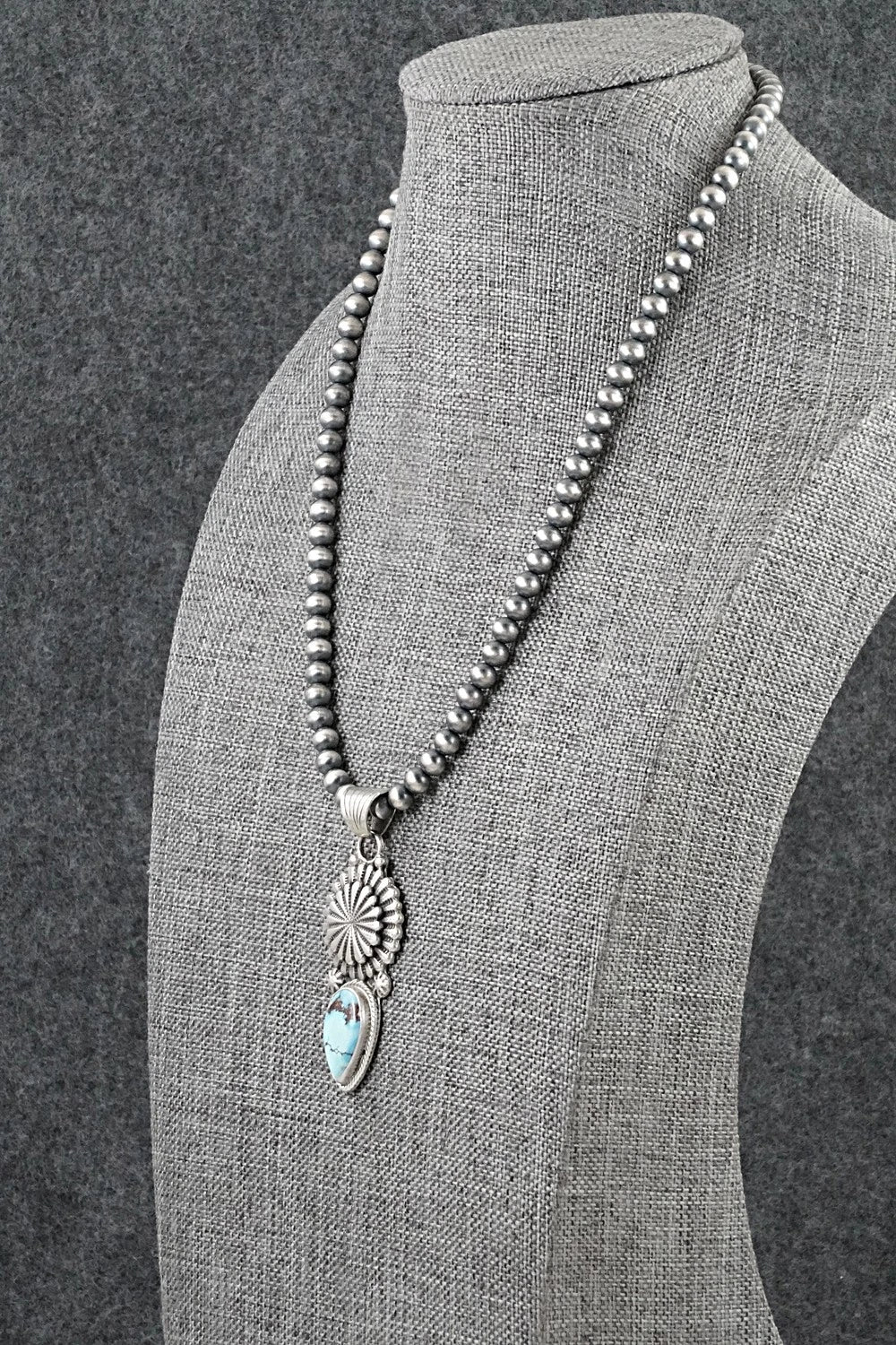 Turquoise & Sterling Silver Necklace - Sharon McCarthy