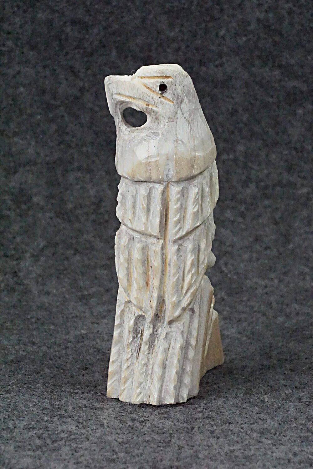 Eagle Zuni Fetish Carving - Jerrold Lahaleon