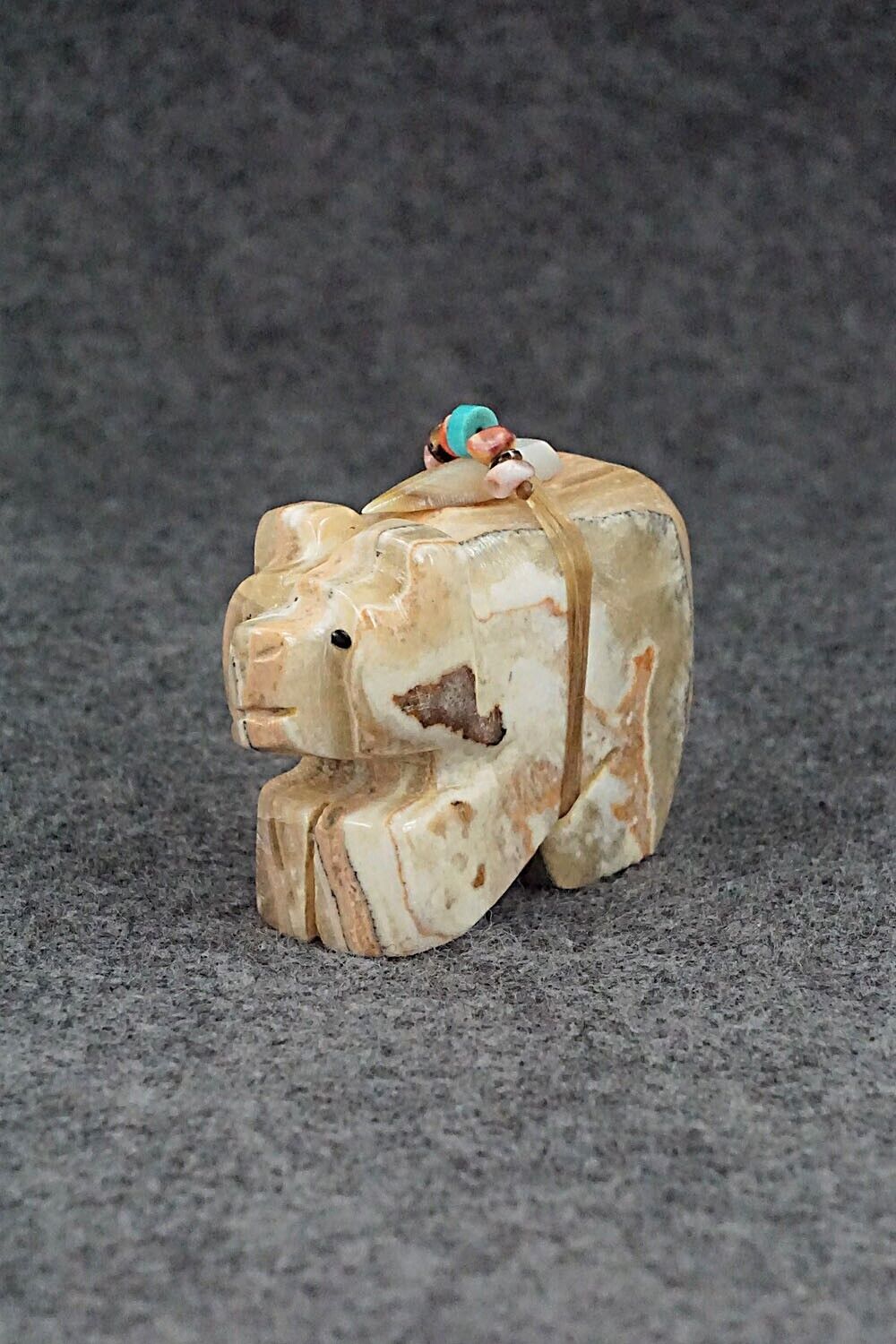 Bear Zuni Fetish Carving - Danny Lonjose