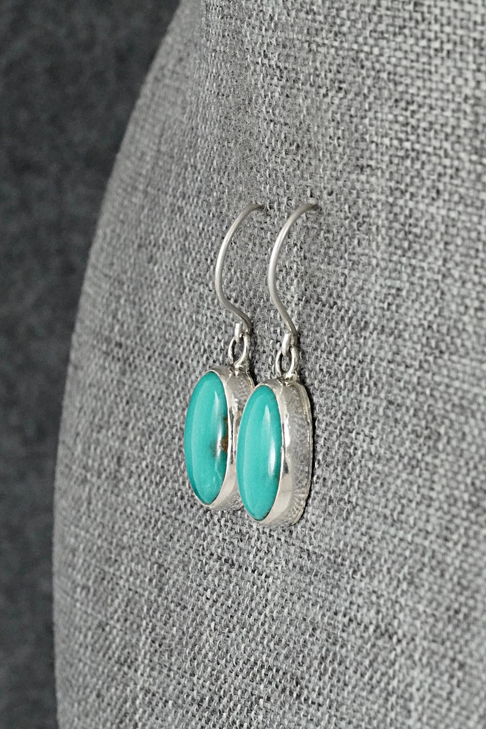 Turquoise & Sterling Silver Earrings - Rosemary Saunders