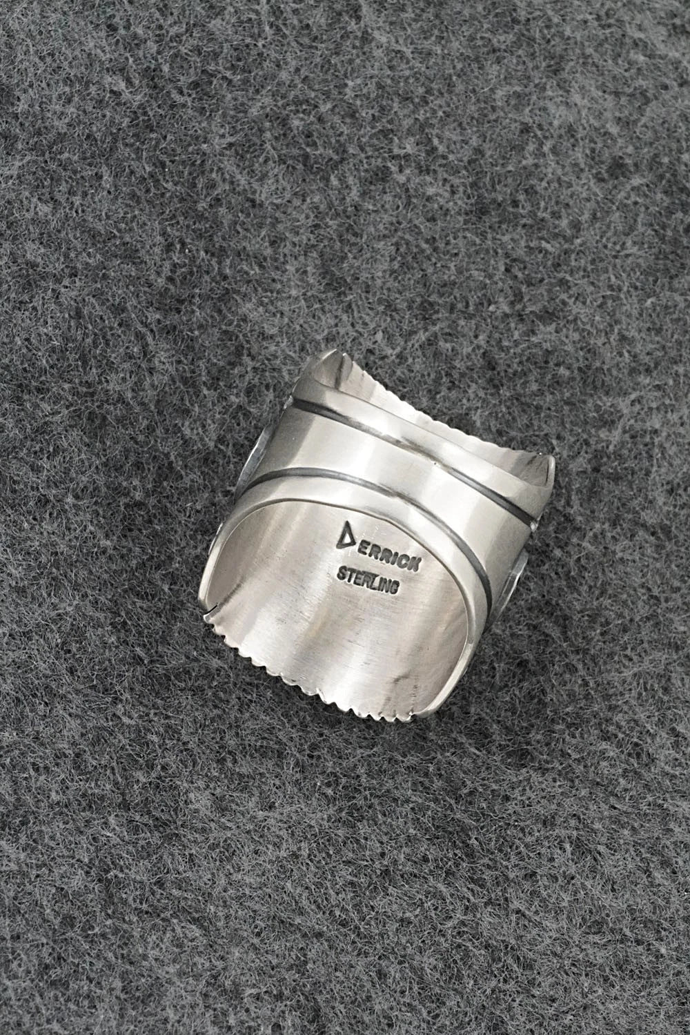 Turquoise & Sterling Silver Ring - Derrick Gordon - Size 10