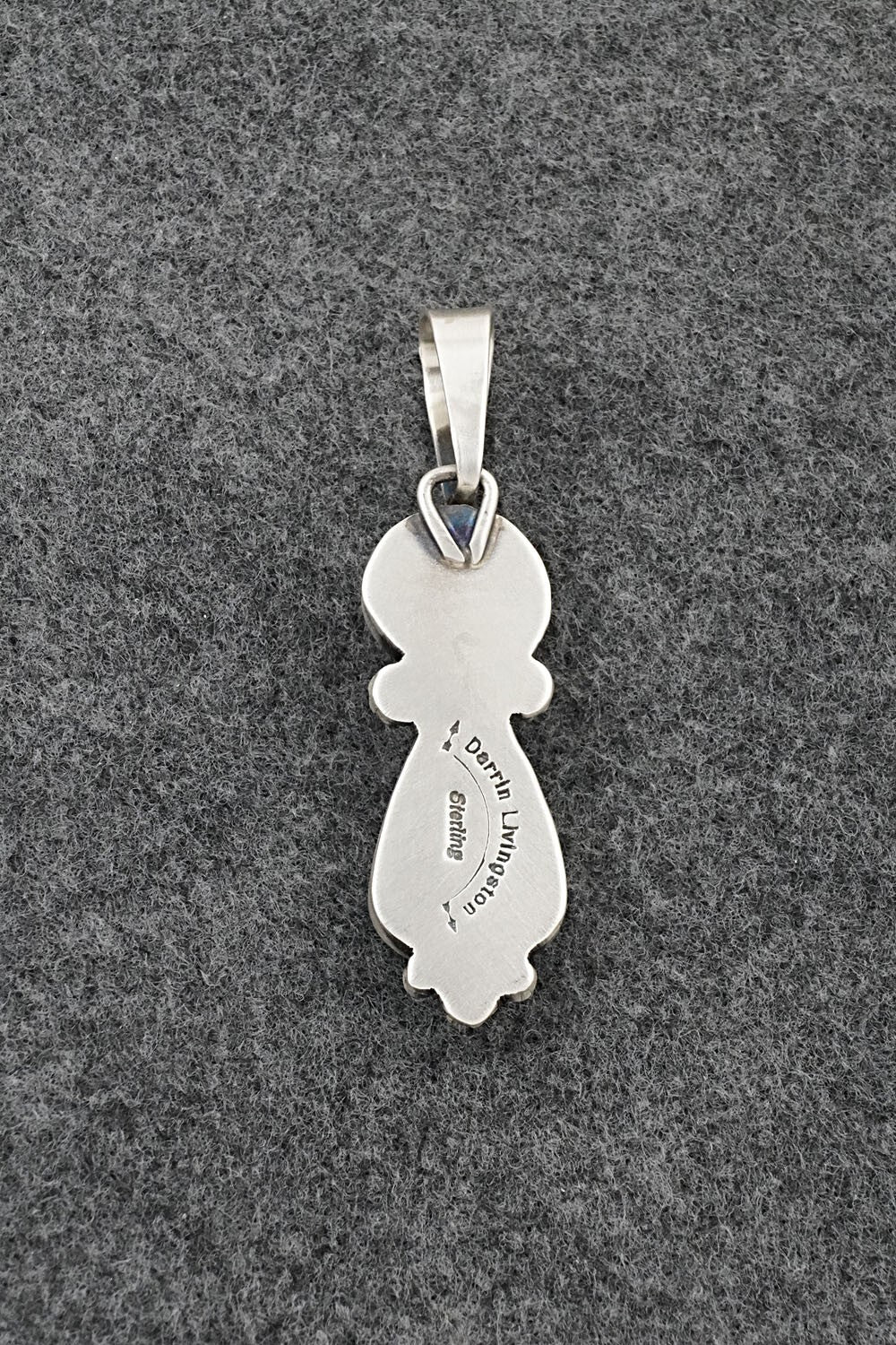 Turquoise & Sterling Silver Pendant - Darrin Livingston
