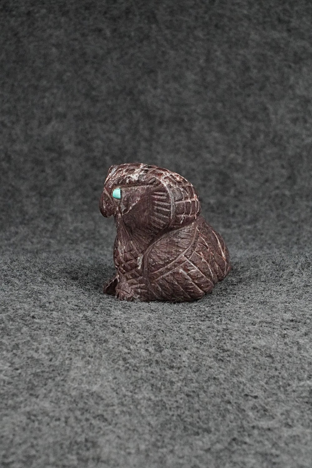 Owl Zuni Fetish Carving - Jonas Hustito