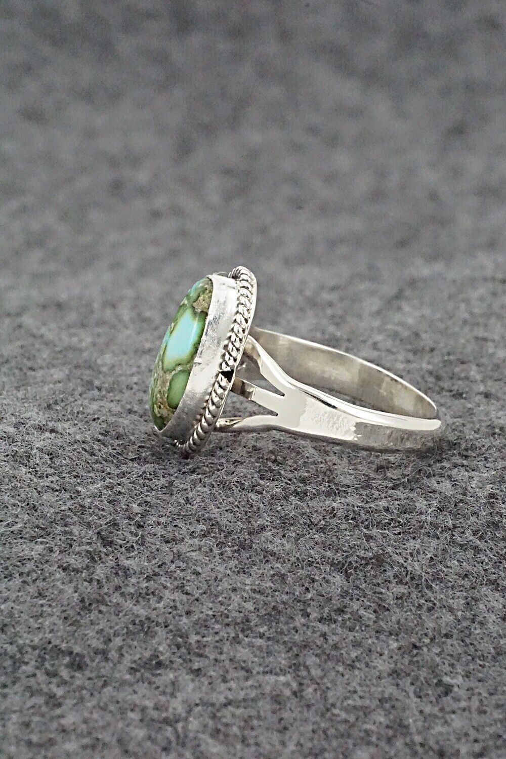 Turquoise & Sterling Silver Ring - Alice Rose Saunders - Size 9.25