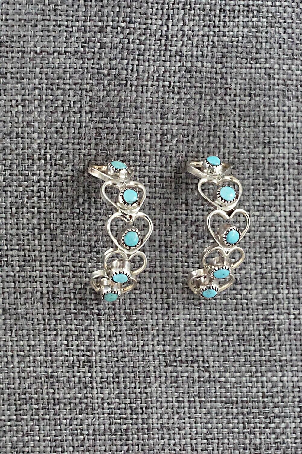 Turquoise & Sterling Silver Earrings - Hazel Pablito
