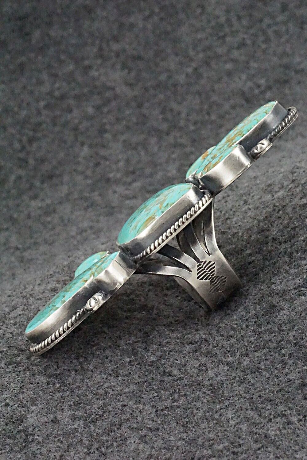 Turquoise & Sterling Silver Ring - Annie Hoskie - 7.5