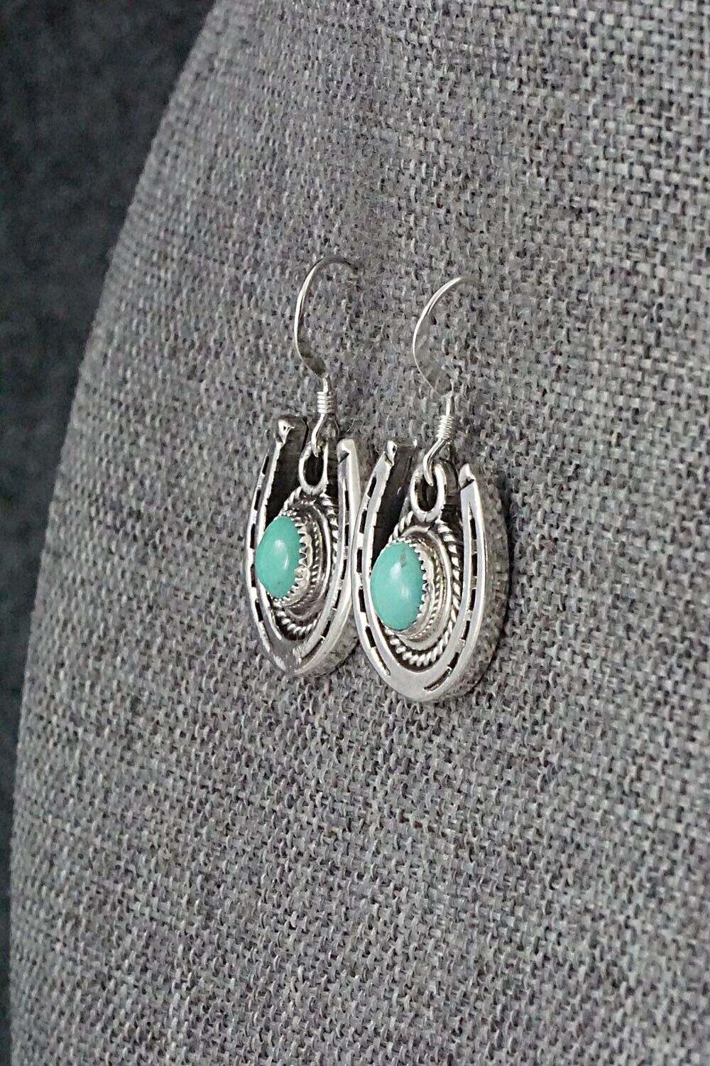 Turquoise and Sterling Silver Earrings - Sharon McCarthy