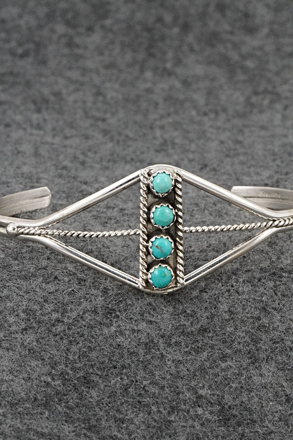 Turquoise & Sterling Silver Bracelet - Janice Spencer