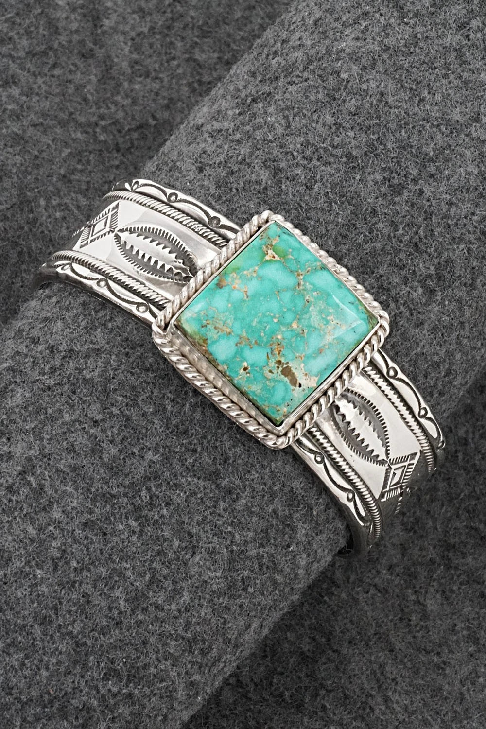 Turquoise & Sterling Silver Bracelet - Michael Calladitto
