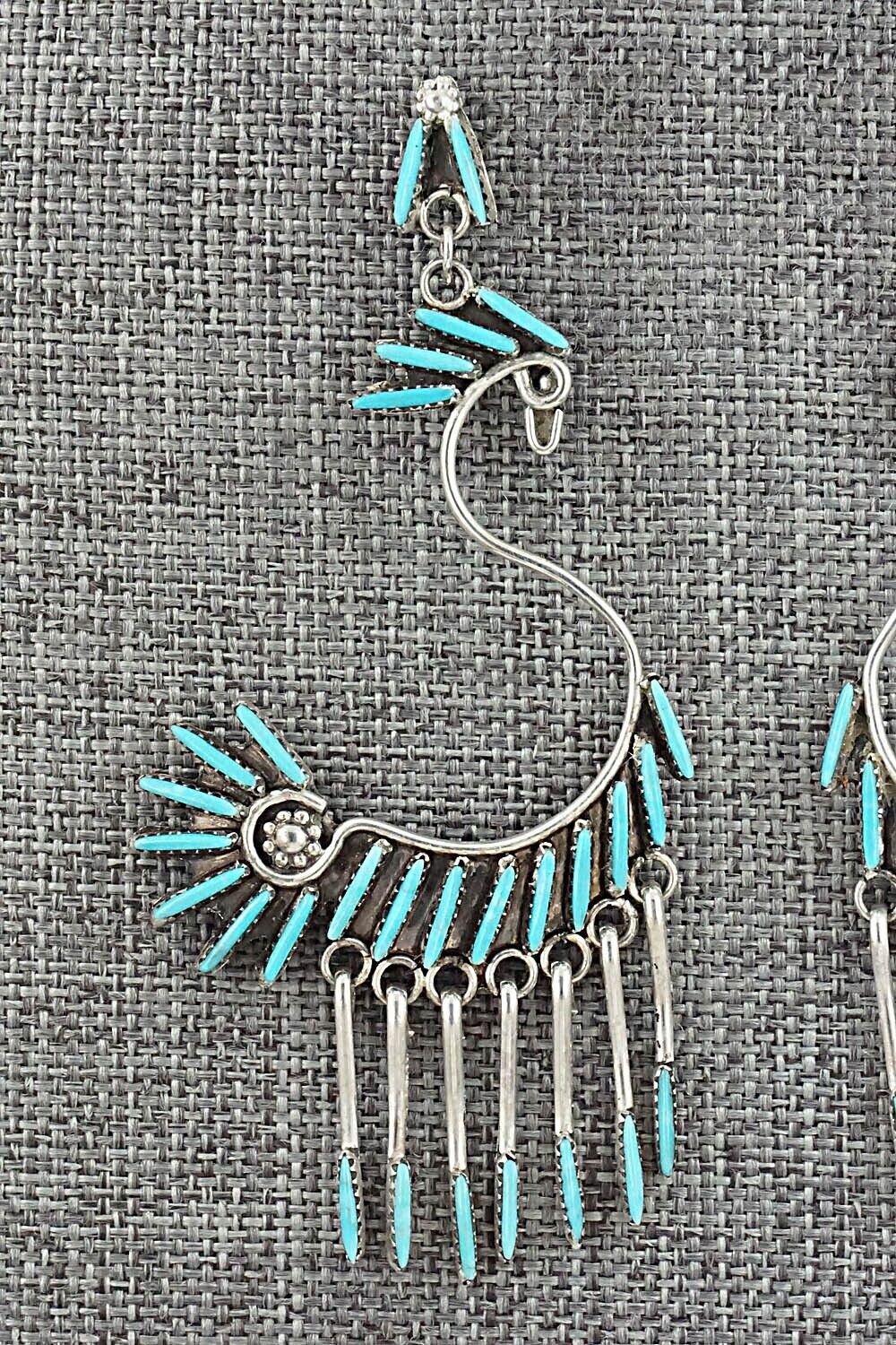 Turquoise & Sterling Silver Earrings - Jeannie Lastiyano