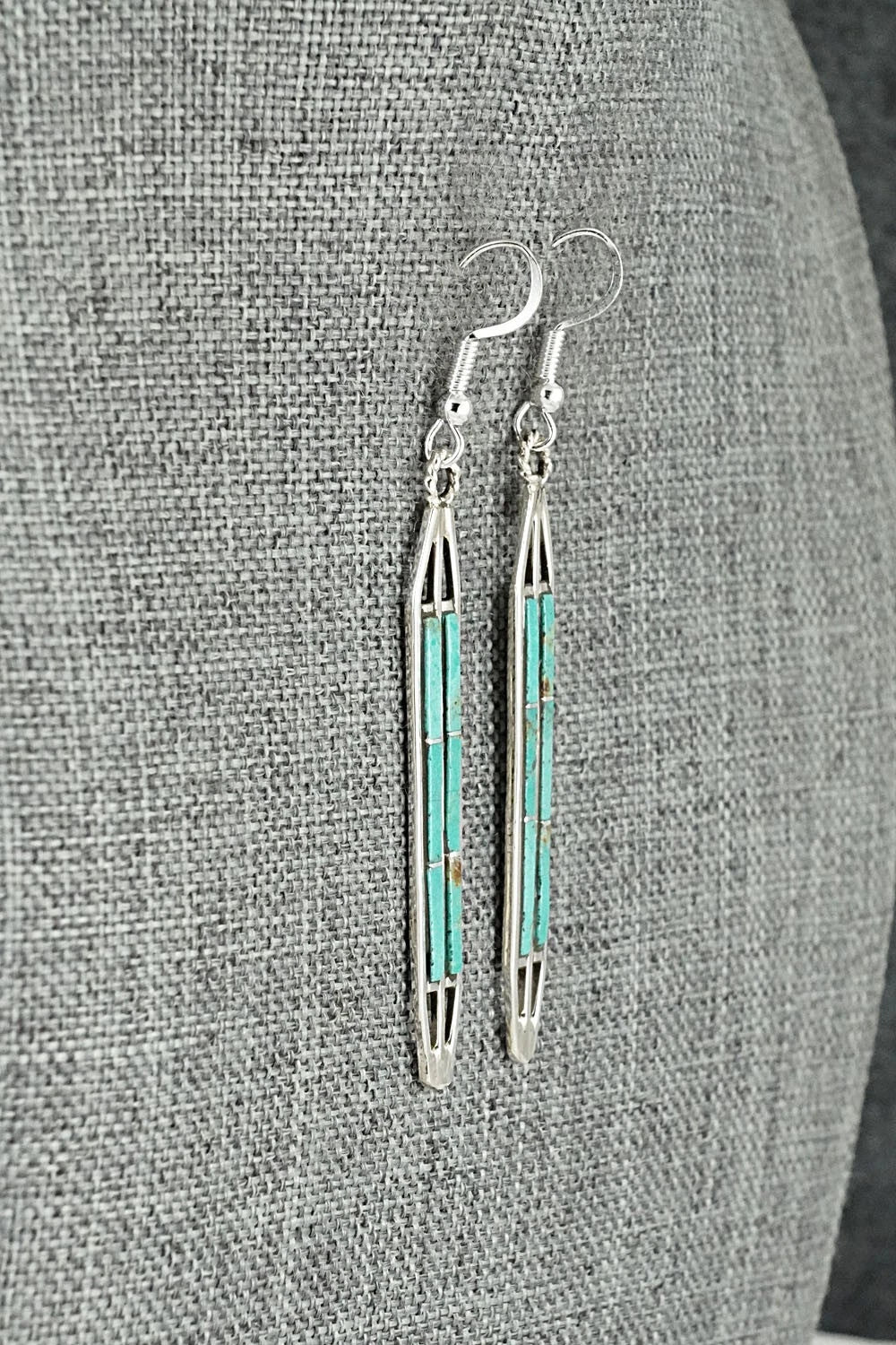 Turquoise & Sterling Silver Earrings - Andrew Enrico