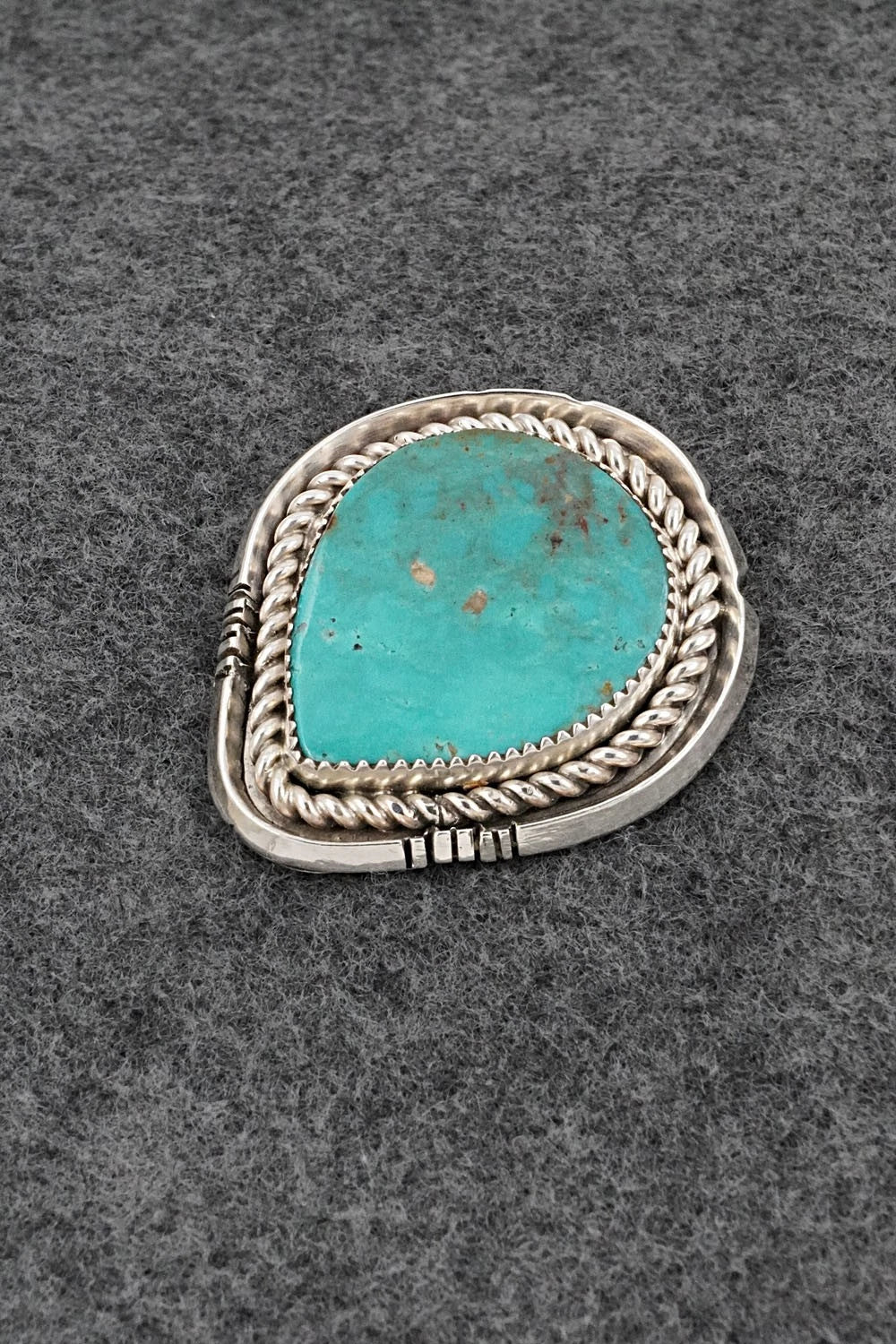 Turquoise & Sterling Silver Pendant - Eunise Wilson