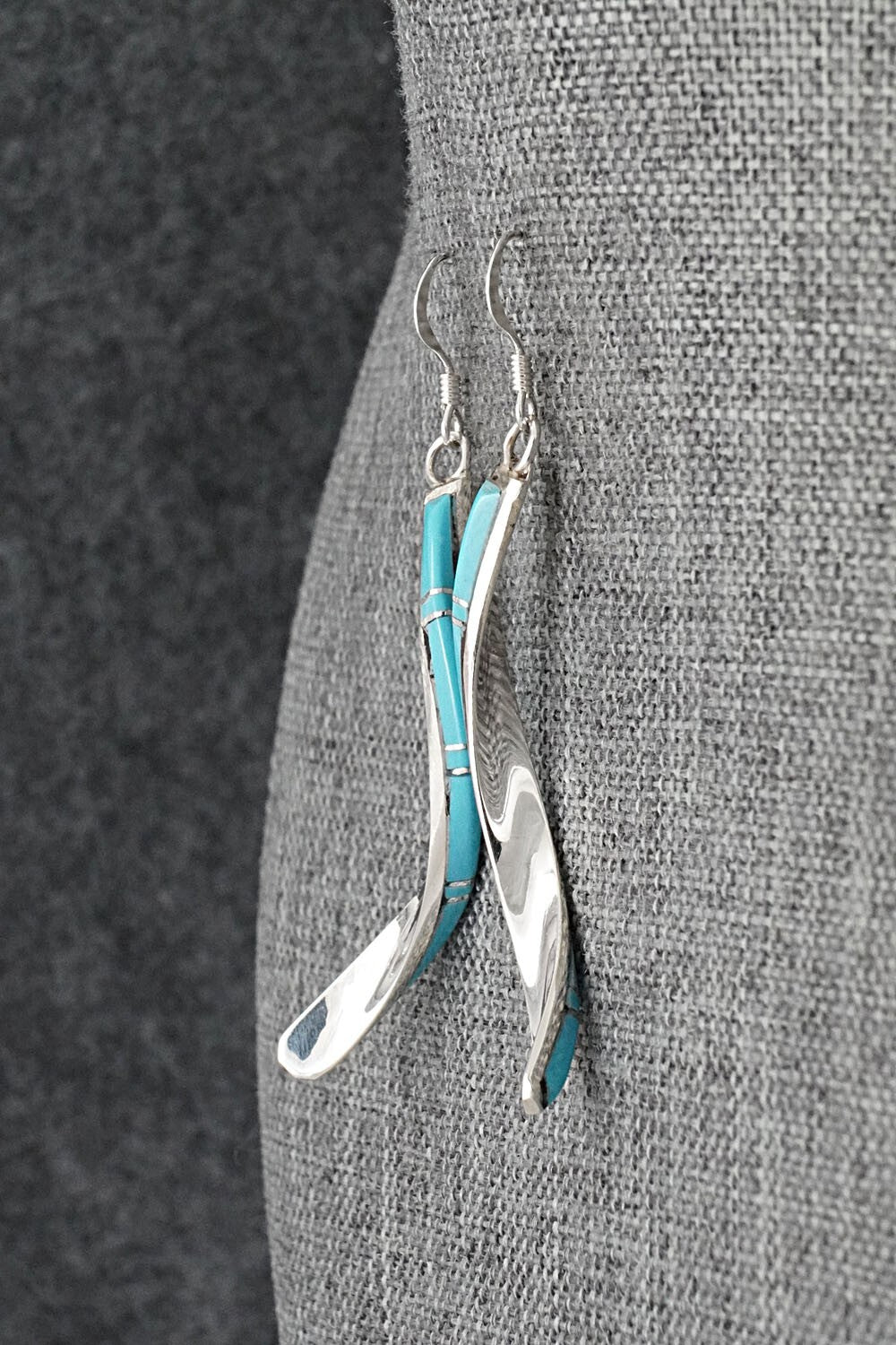 Turquoise & Sterling Silver Earrings - Terrance Panteah