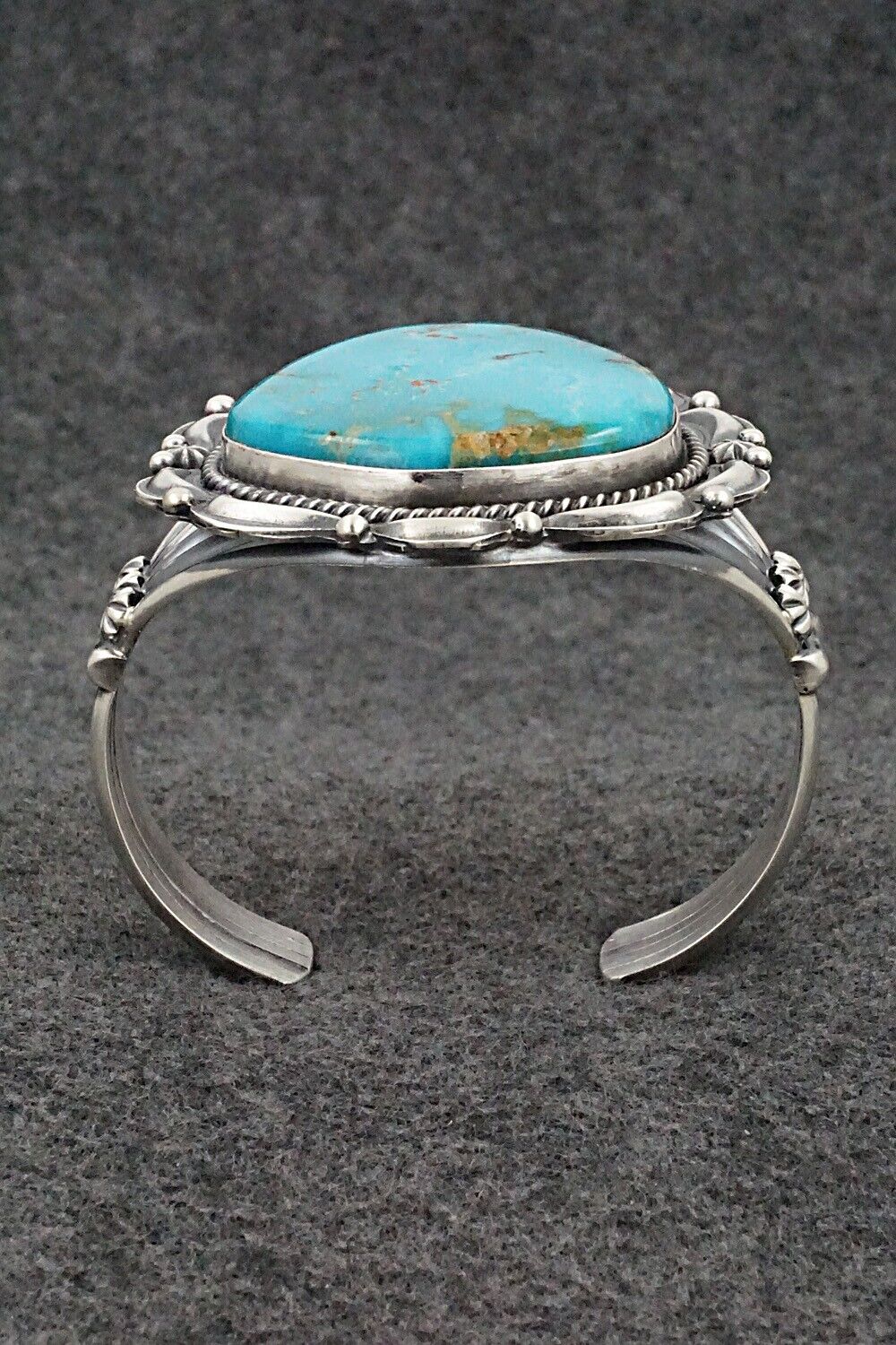 Turquoise & Sterling Silver Bracelet - Raymond Delgarito